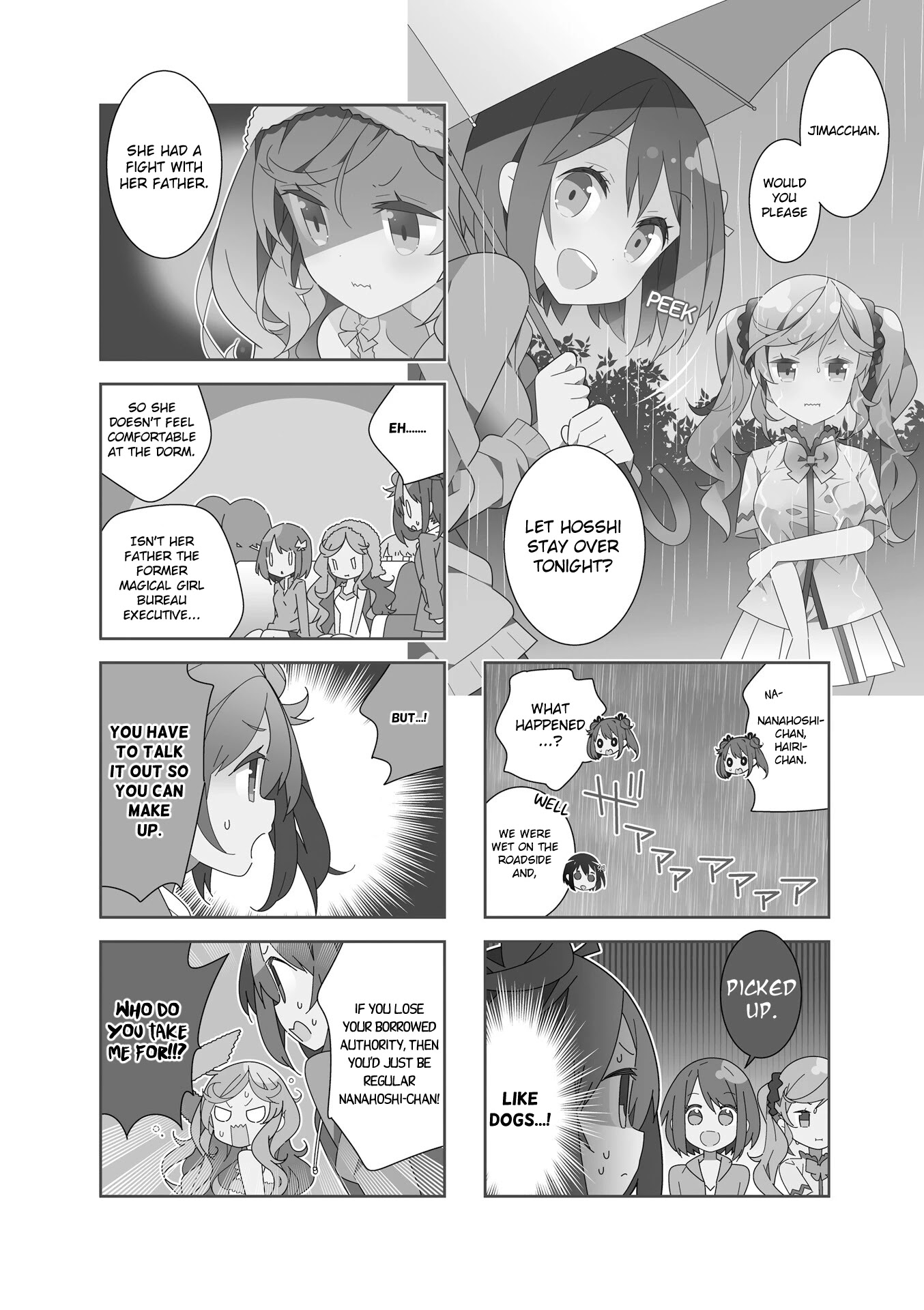 The Life After Retirement of Magical Girls Chapter 15 page 2 - Chapter 15: Rain, Running Away From Home, and Girl’s Talk