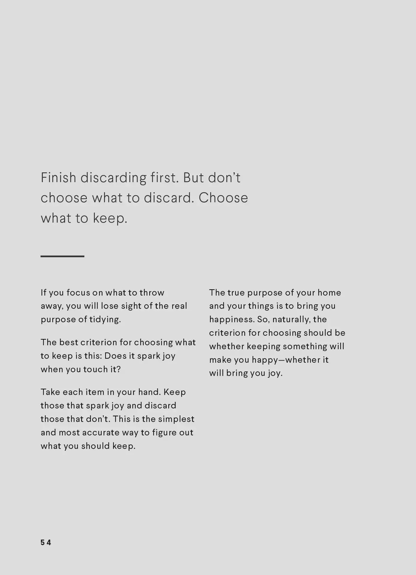 The Life-Changing Manga of Tidying Up: A Magical Story Chapter 3 page 18 - Chapter 3: Finish discarding first