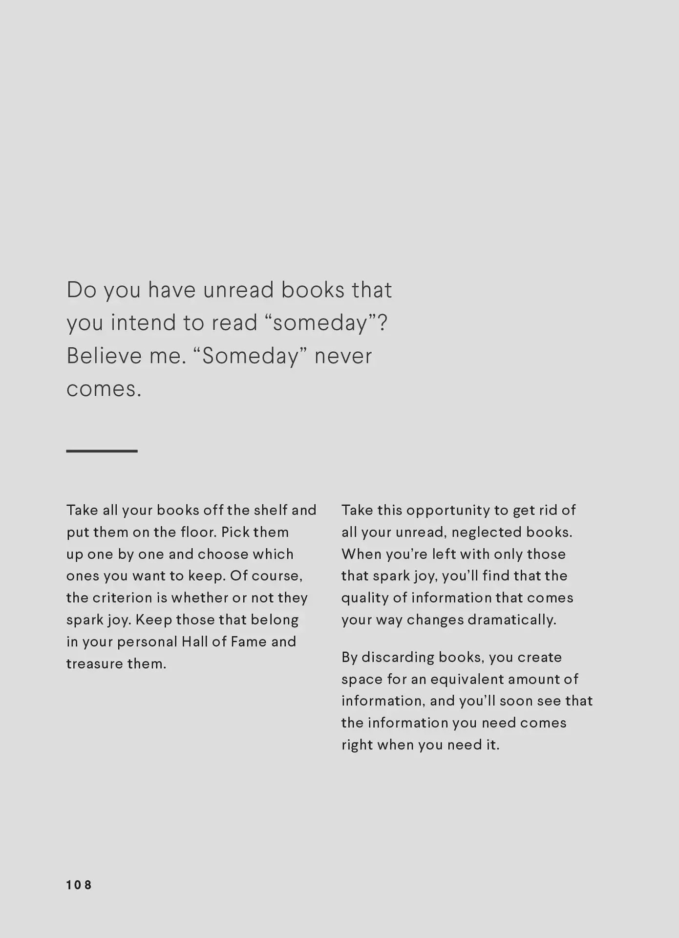 The Life-Changing Manga of Tidying Up: A Magical Story Chapter 6 page 18 - Chapter 6: choose books by feel