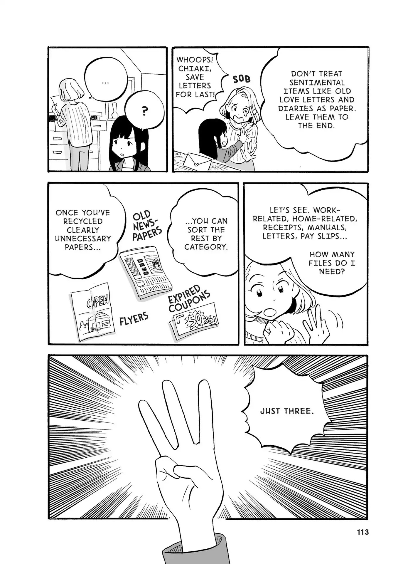 The Life-Changing Manga of Tidying Up: A Magical Story Chapter 7 page 5 - Chapter 7: Papers and komono