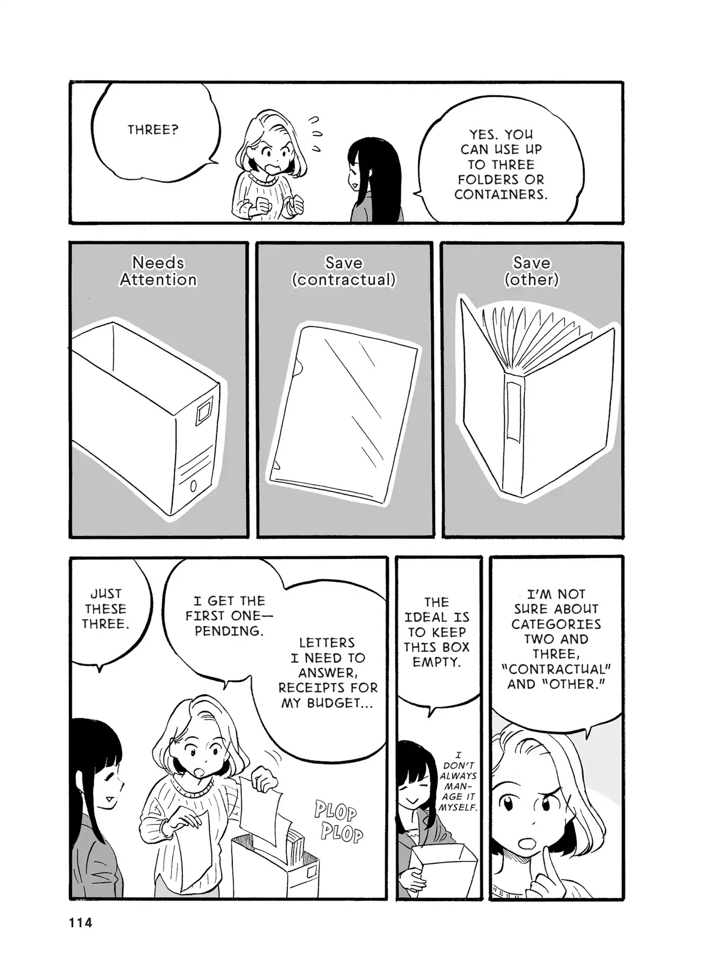The Life-Changing Manga of Tidying Up: A Magical Story Chapter 7 page 6 - Chapter 7: Papers and komono