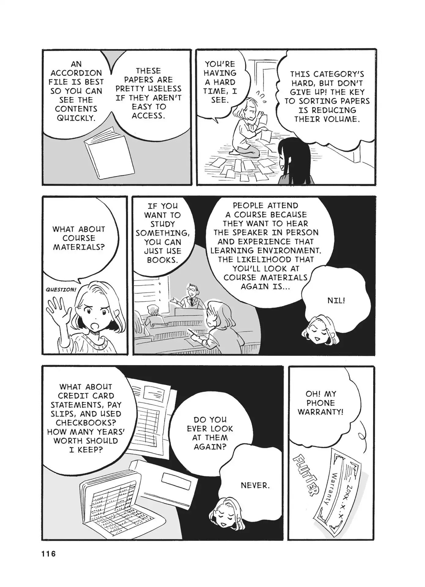The Life-Changing Manga of Tidying Up: A Magical Story Chapter 7 page 8 - Chapter 7: Papers and komono