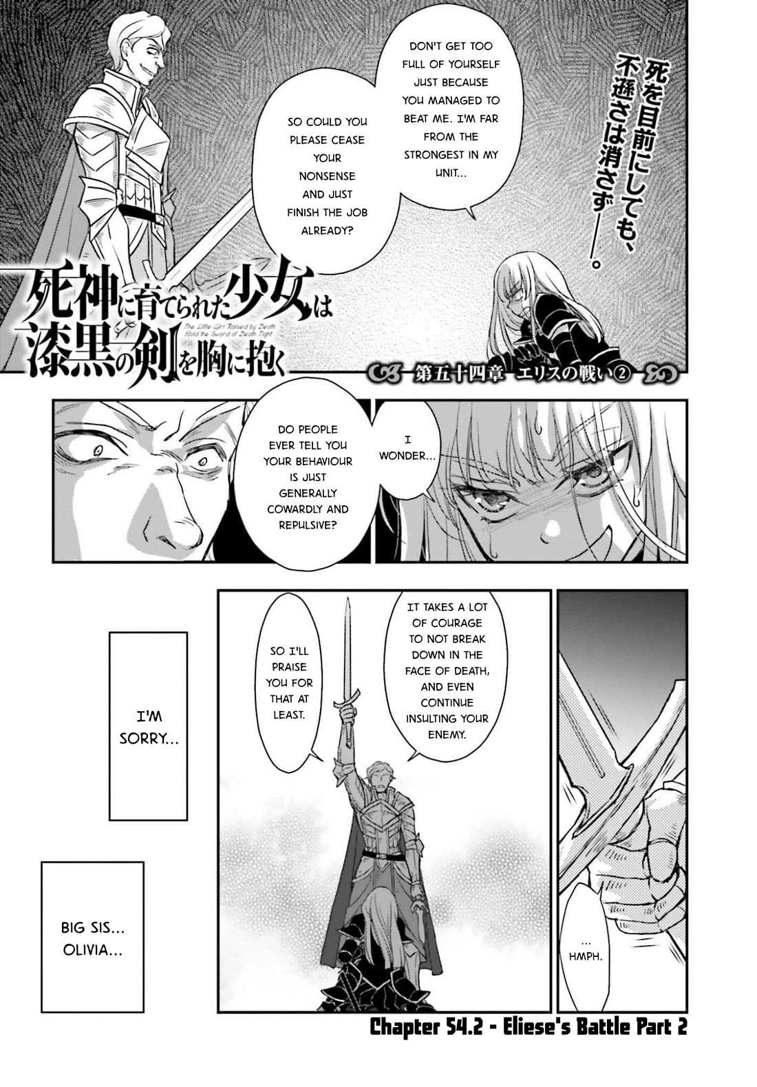 The Little Girl Raised by Death Hold the Sword of Death Tight Chapter 54.1 page 1 - Chapter 54.1: Eliese's Battle Part 2