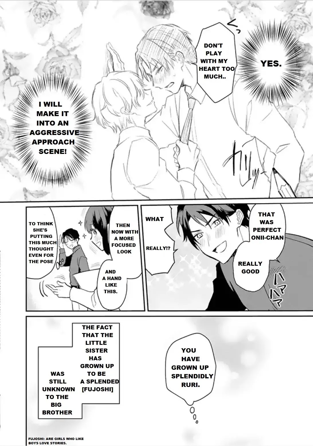 The Little Sister's BL Manga X The Big Brother's Shoujo Manga Chapter 1 page 4 - Chapter 1