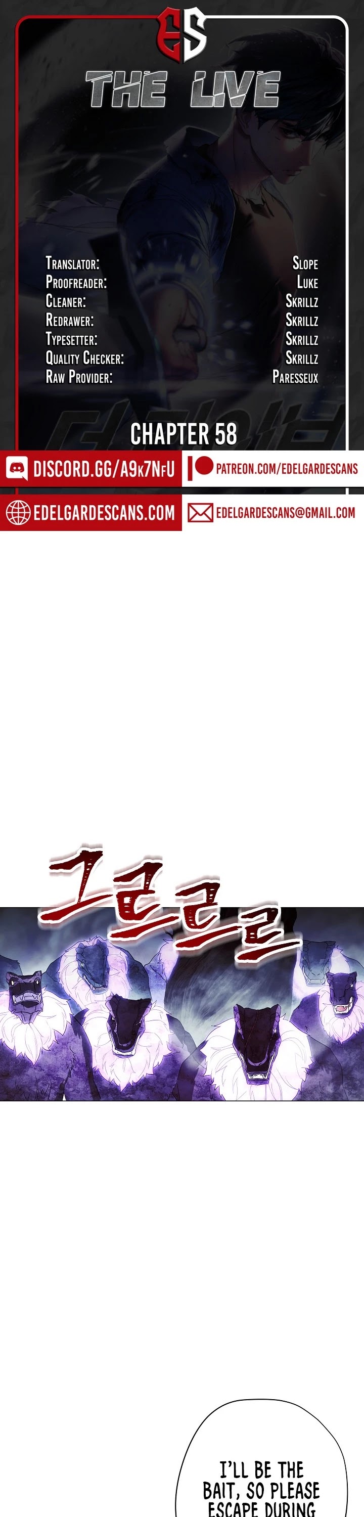 The Live Chapter 58 page 1 - Chapter 58