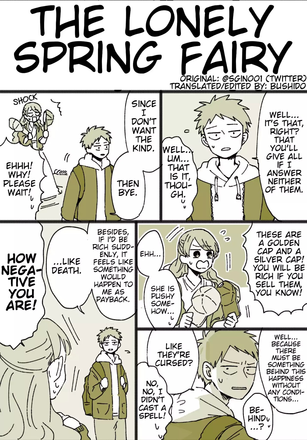 The Lonely Spring Fairy Chapter 1.1 page 2 - Vol.1 Chapter 1: The Lonely Spirit of the Spring (Part 1 and 2)