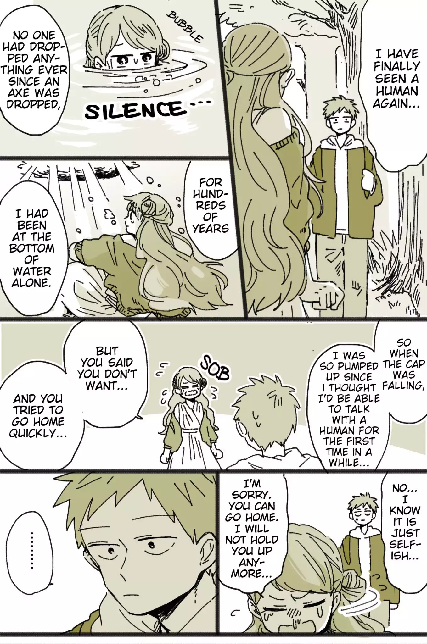 The Lonely Spring Fairy Chapter 1.1 page 4 - Vol.1 Chapter 1: The Lonely Spirit of the Spring (Part 1 and 2)
