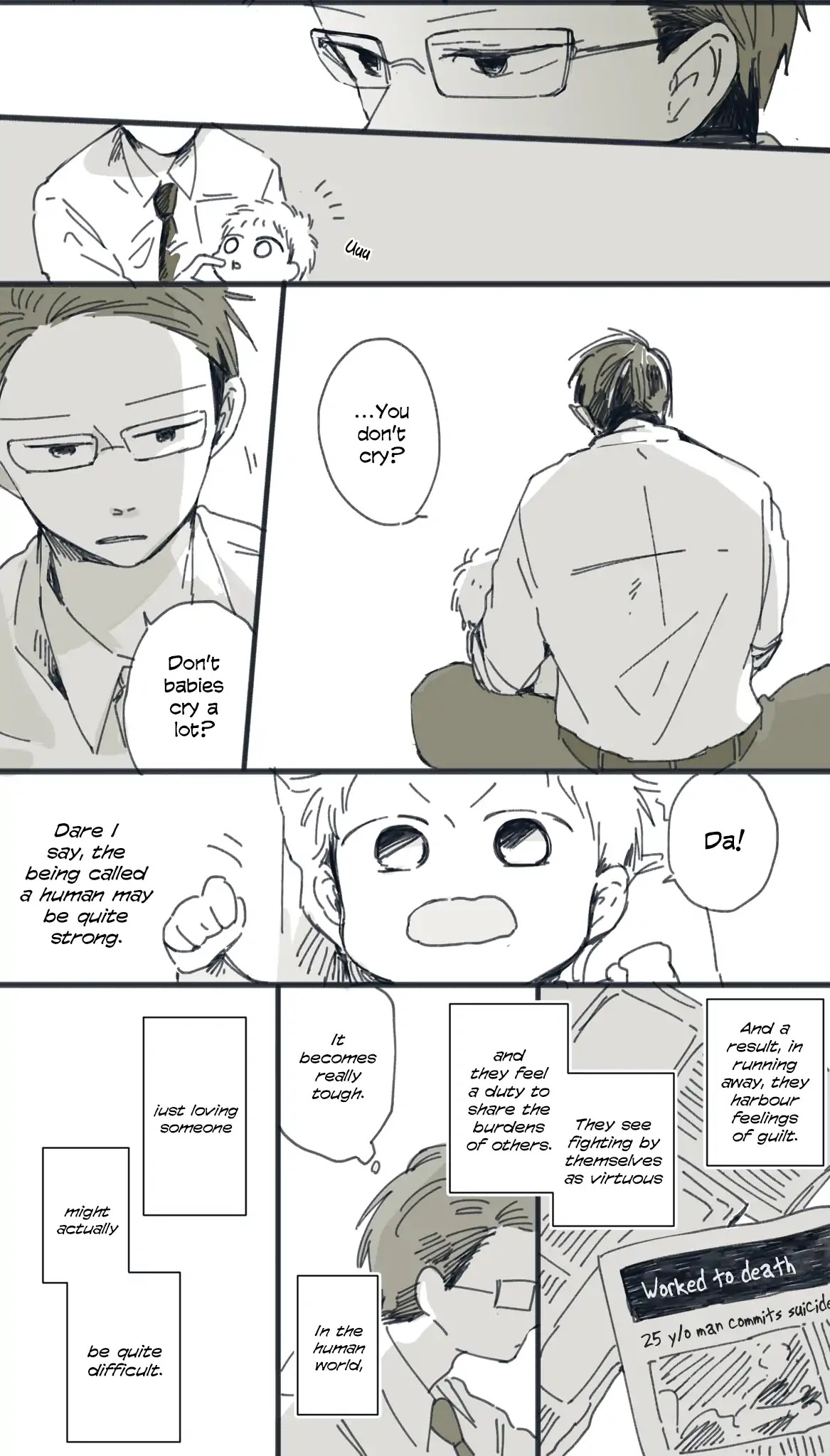 The Lonely Spring Fairy Chapter 3.3 page 4 - Vol.3 Chapter 3: The Elite Vampire and The Coin Locker Baby