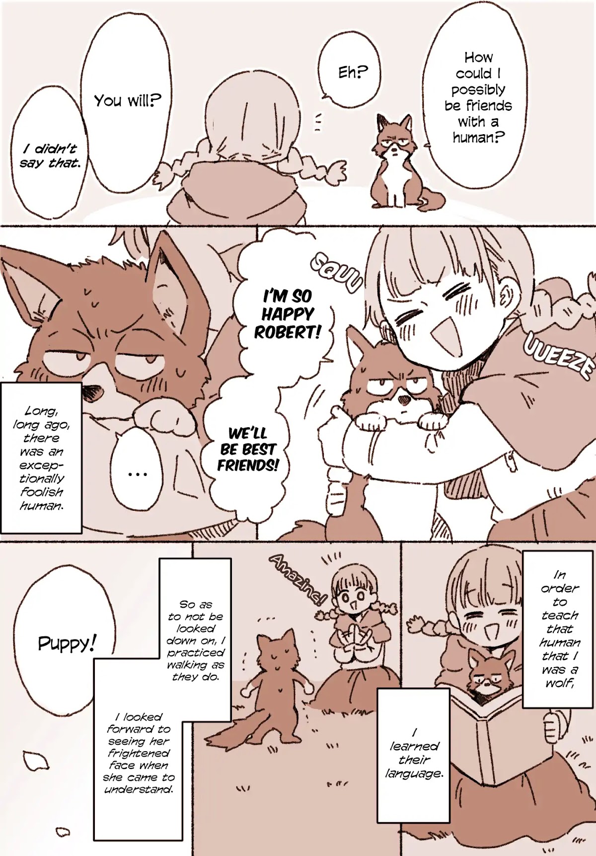 The Lonely Spring Fairy Chapter 3.5 page 2 - Vol.3 Chapter 5: Little Red Riding Hood and the Wolf