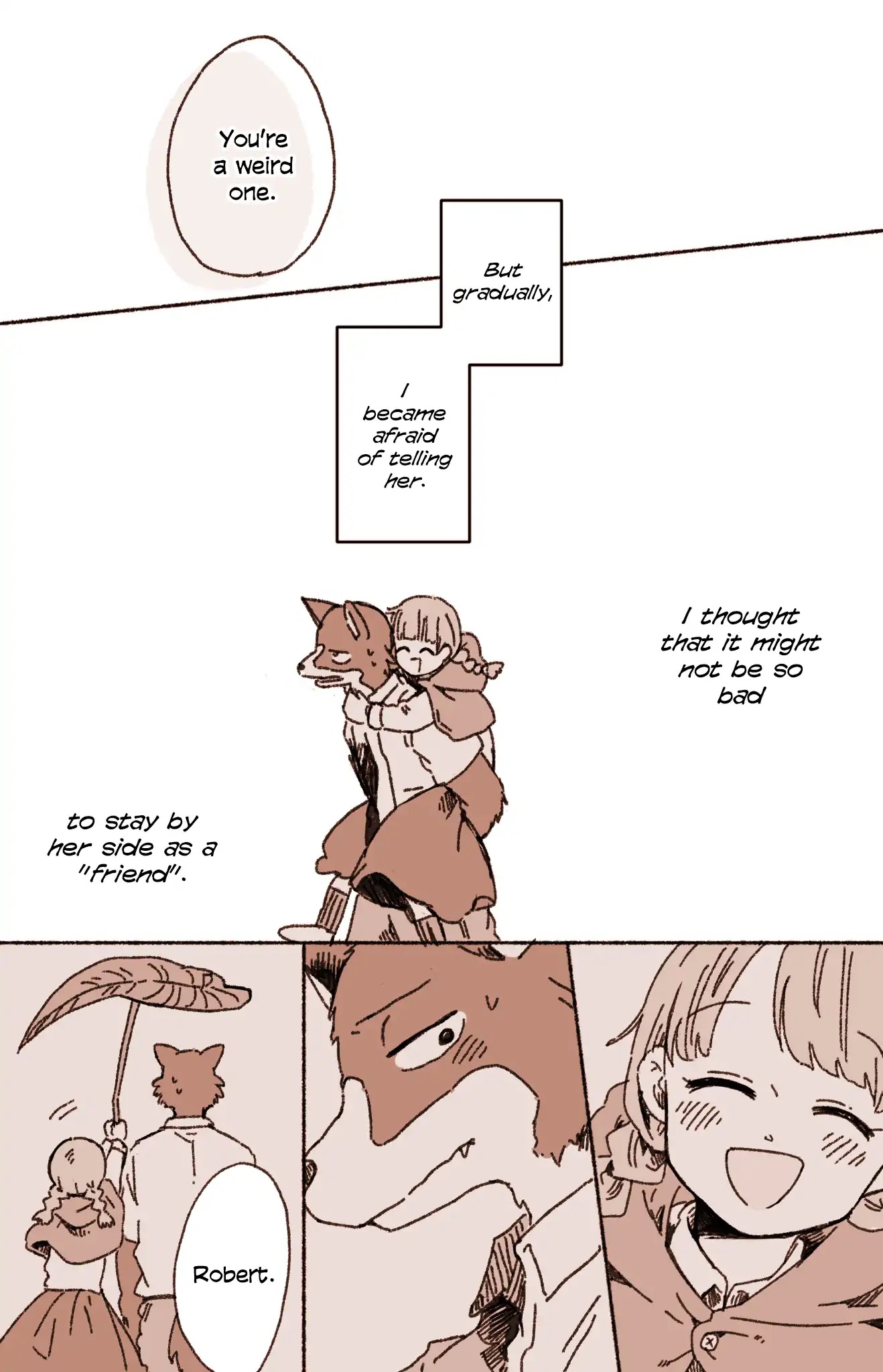 The Lonely Spring Fairy Chapter 3.5 page 4 - Vol.3 Chapter 5: Little Red Riding Hood and the Wolf
