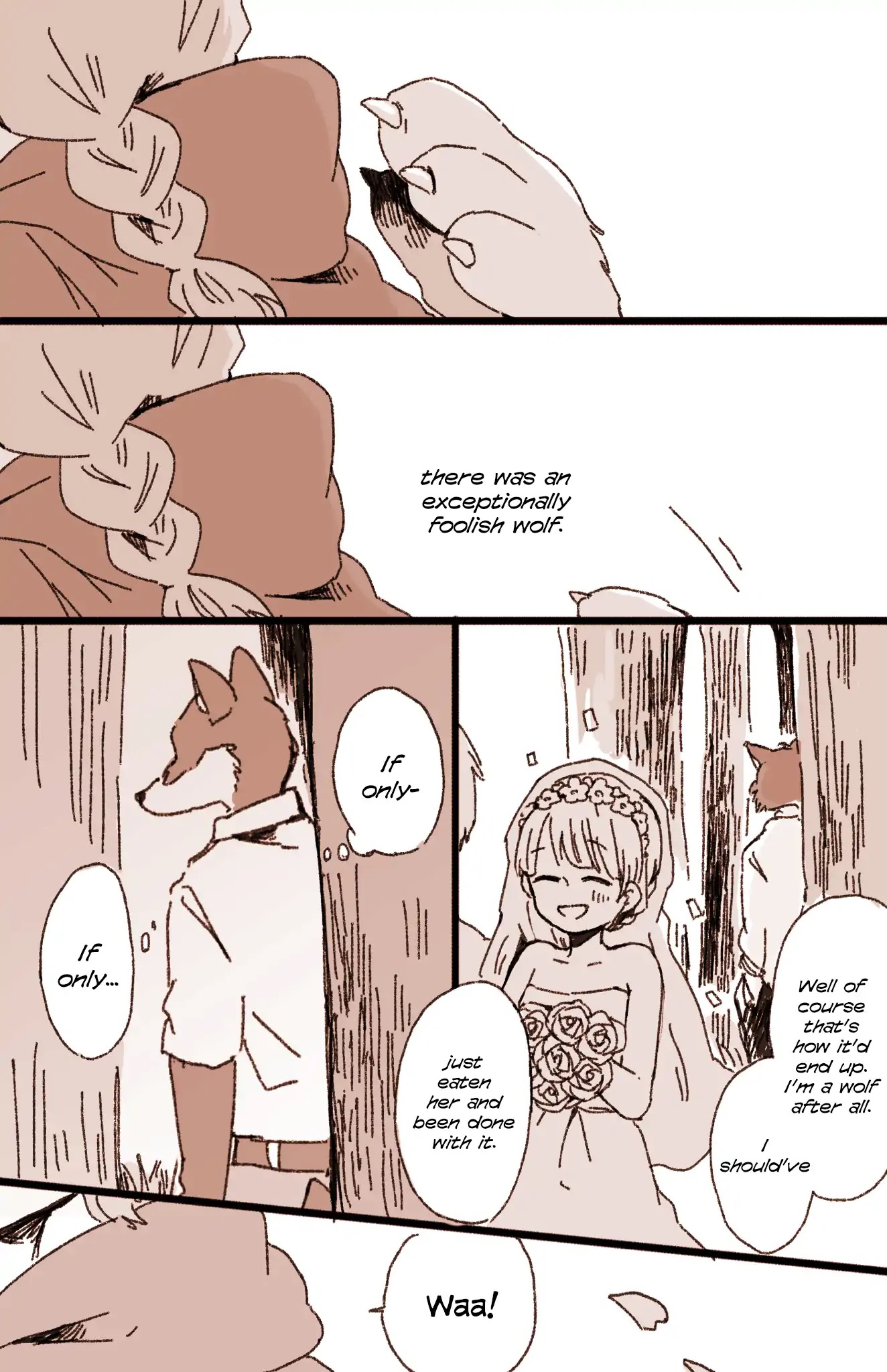 The Lonely Spring Fairy Chapter 3.5 page 6 - Vol.3 Chapter 5: Little Red Riding Hood and the Wolf