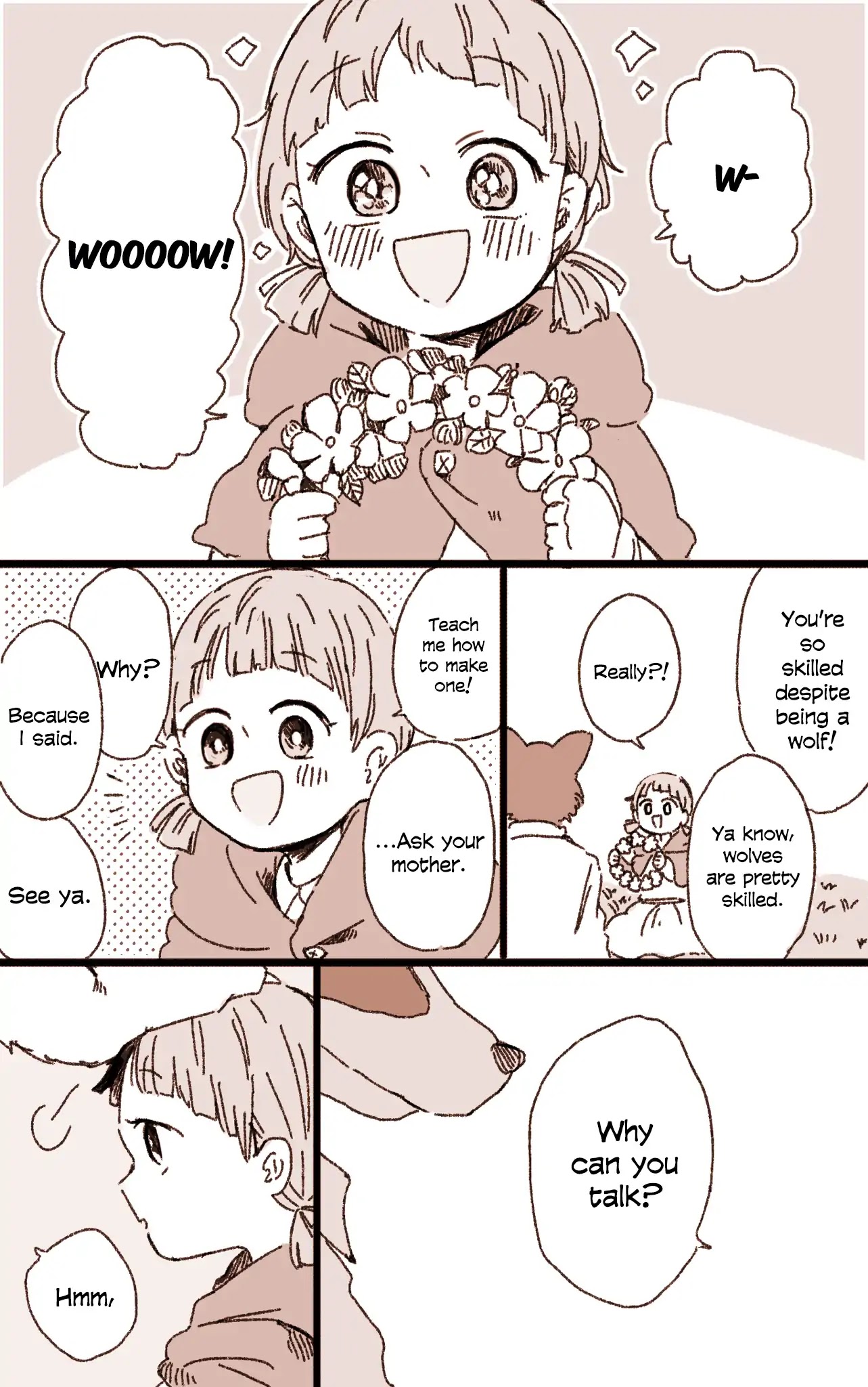 The Lonely Spring Fairy Chapter 3.5 page 7 - Vol.3 Chapter 5: Little Red Riding Hood and the Wolf