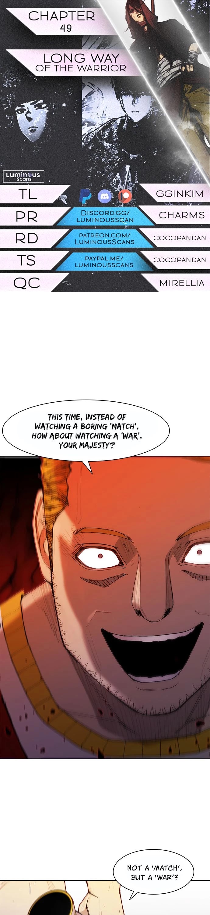 The Long Way of the Warrior Chapter 49 page 1 - Chapter 49