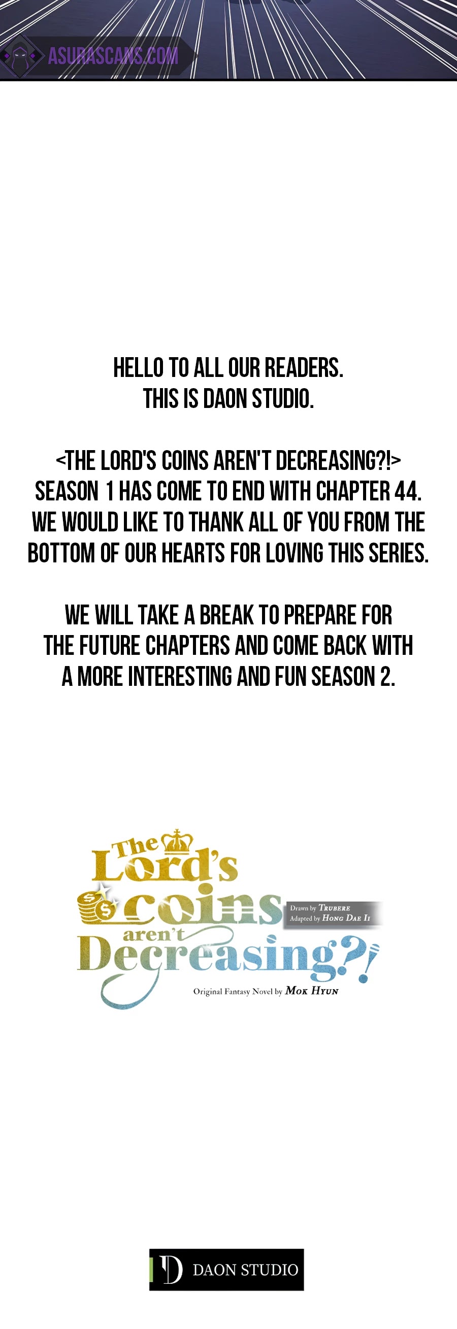 The Lord's Coins Aren't Decreasing?! Chapter 44 page 50 - Chapter 44 (S1 End)