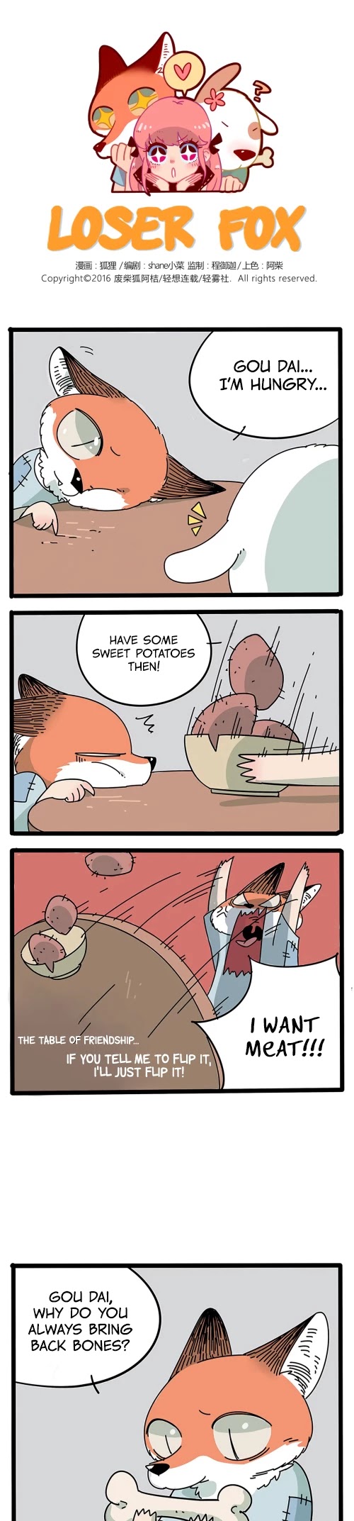 The Loser-fox orange Chapter 7.5 page 1 - Chapter 7.5