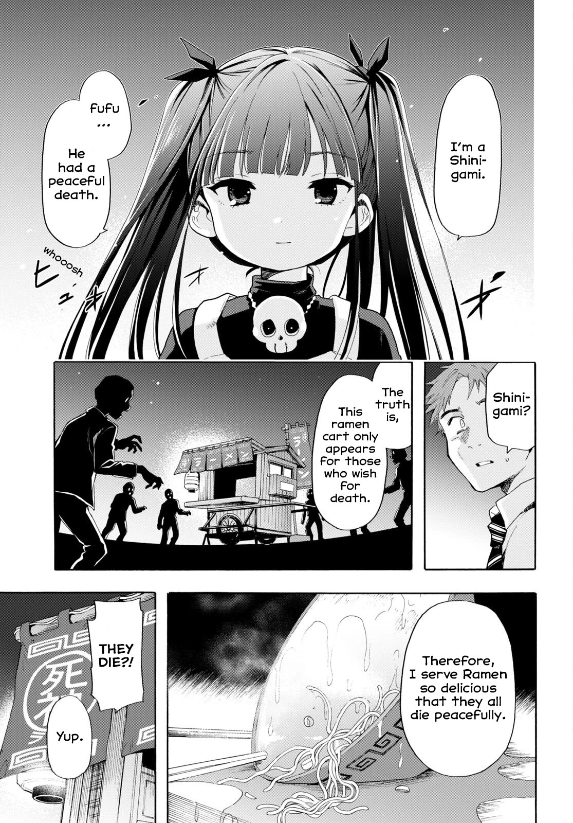 The Lovely Death Cart Chapter 1 page 8 - Chapter 1: The Man That Wants to Die, And The Girl That Wants to Kill