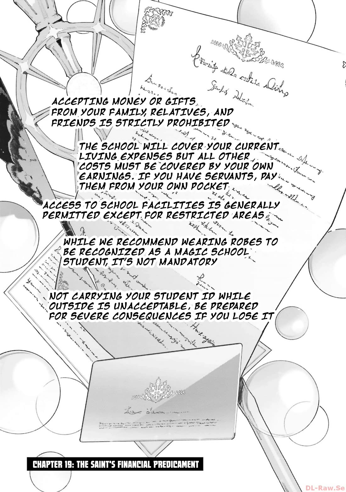 The Magician Kunon Sees Everything Chapter 19 page 1 - Chapter 19: THE SAINT'S FINANCIAL PREDICAMENT