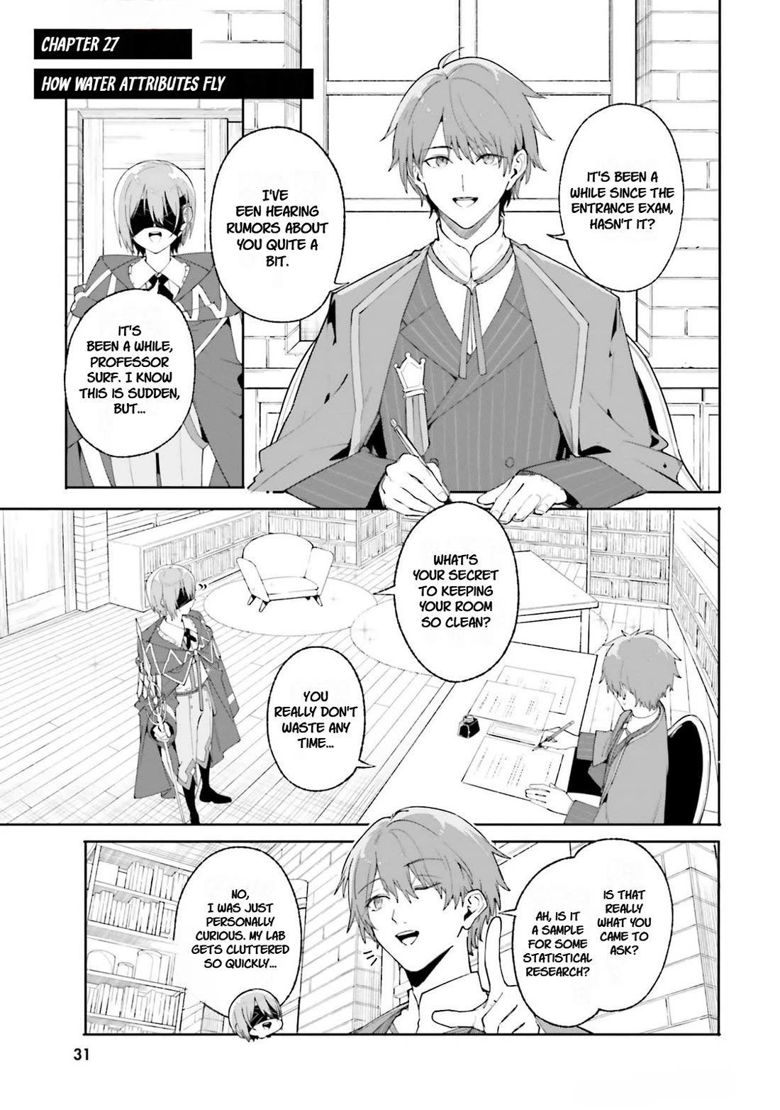 The Magician Kunon Sees Everything Chapter 27 page 1 - Chapter 27: How Water Attributes Fly