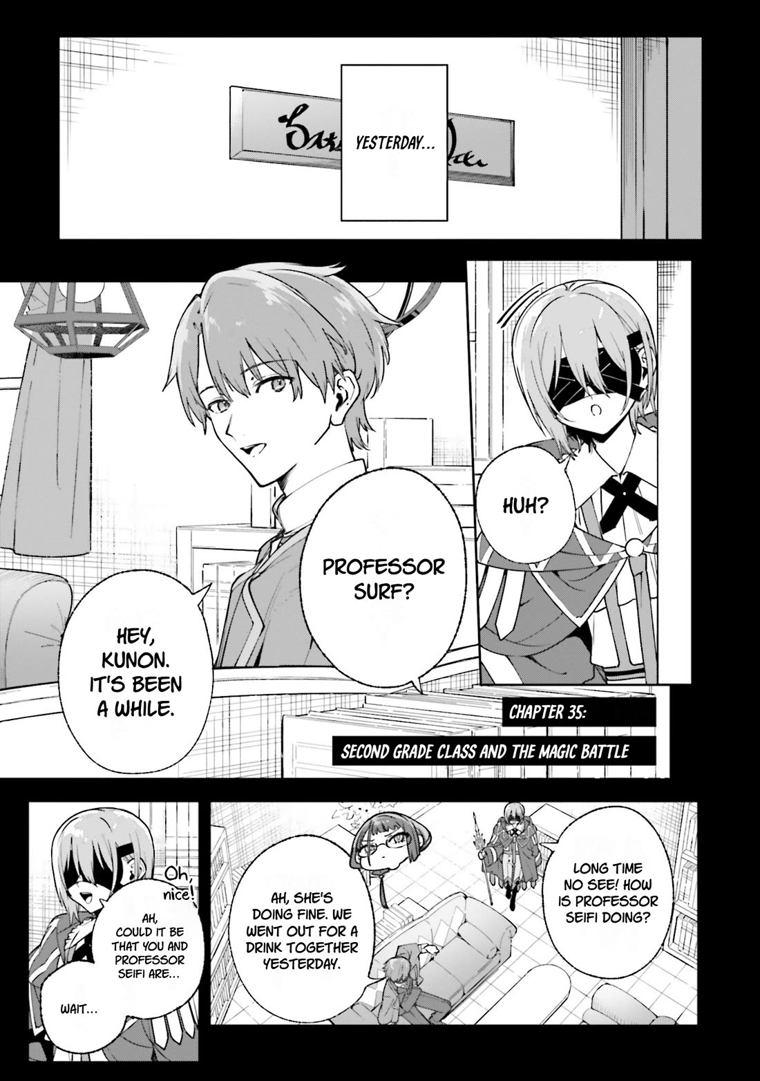 The Magician Kunon Sees Everything Chapter 35 page 1 - Chapter 35: Second Grade Class and the Magic Battle
