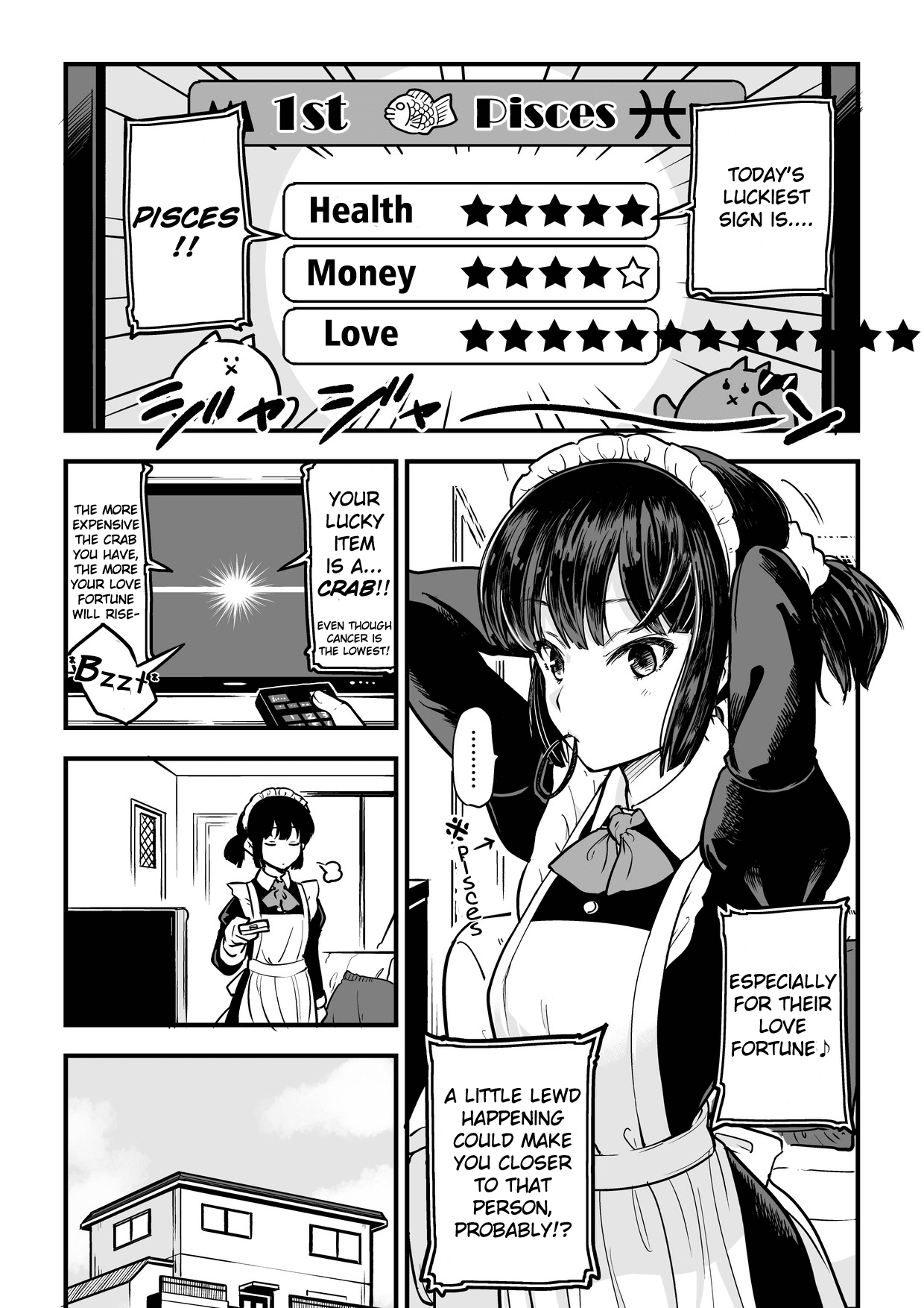 The Maid Who Can't Hide Her Feelings Chapter 5 page 1 - Chapter 5: Meika-san and Fortune-telling