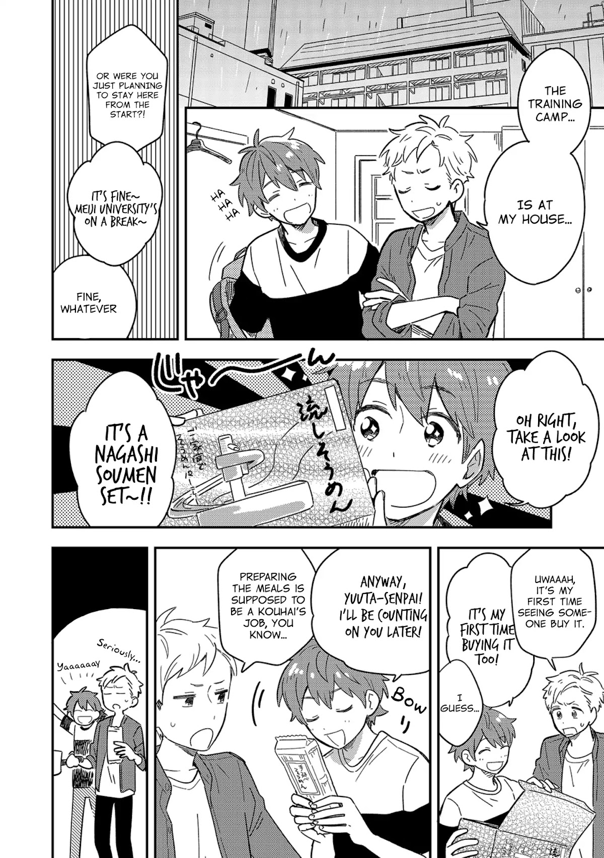 The Male High School Students Are Hungry Again Today Chapter 1 page 6 - Chapter 1: Nagashi Soumen
