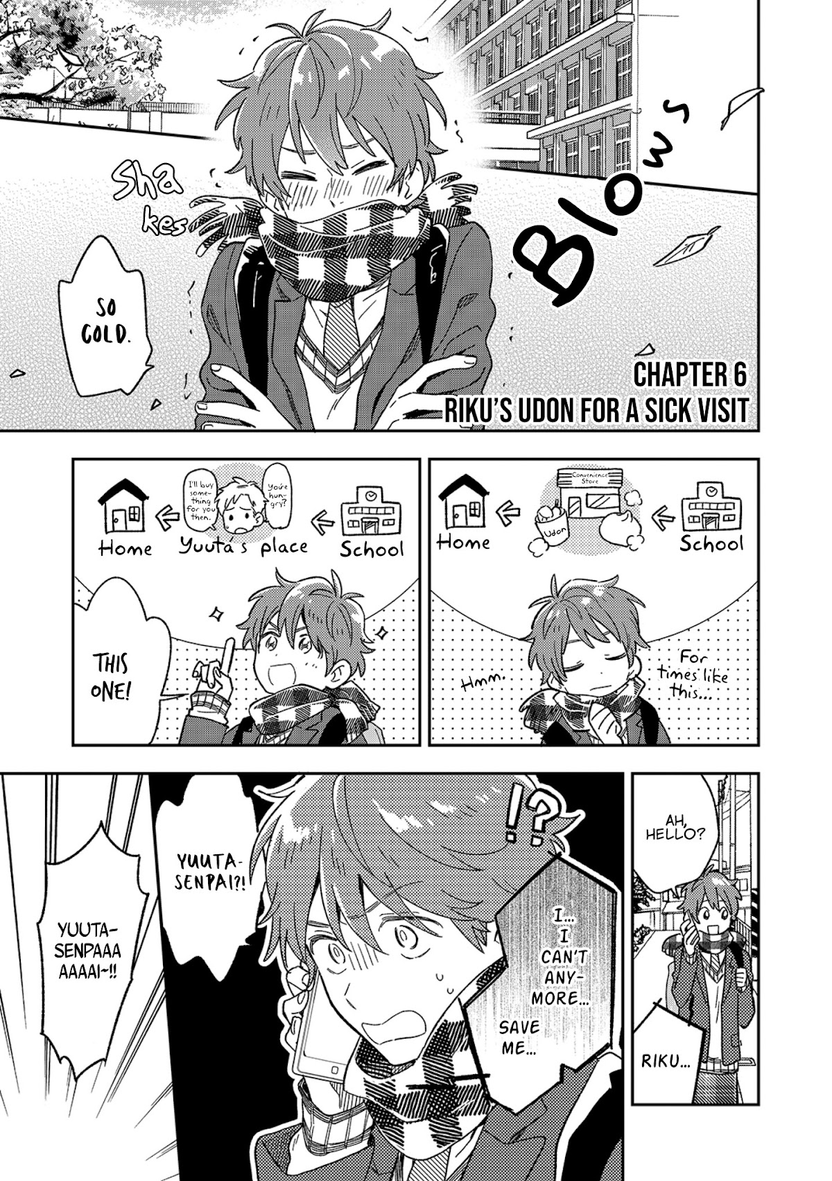 The Male High School Students Are Hungry Again Today Chapter 6 page 2 - Chapter 6: Riku's Udon for a Sick Visit