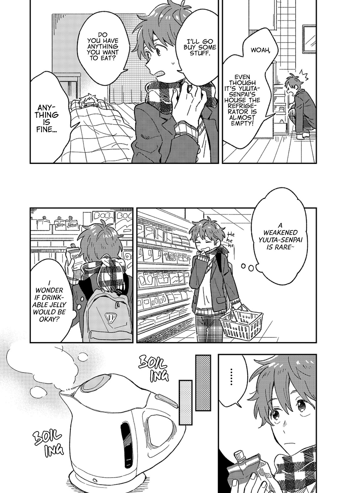 The Male High School Students Are Hungry Again Today Chapter 6 page 4 - Chapter 6: Riku's Udon for a Sick Visit