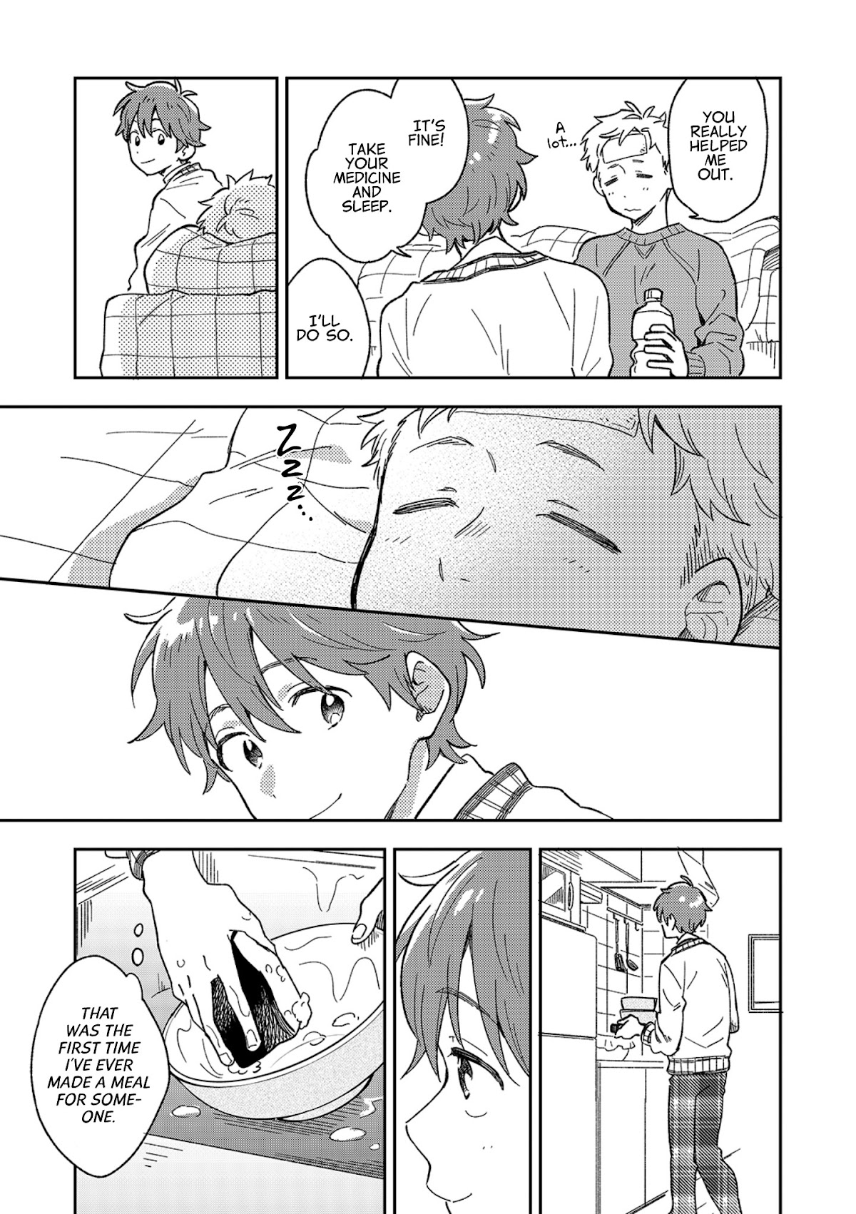 The Male High School Students Are Hungry Again Today Chapter 6 page 8 - Chapter 6: Riku's Udon for a Sick Visit
