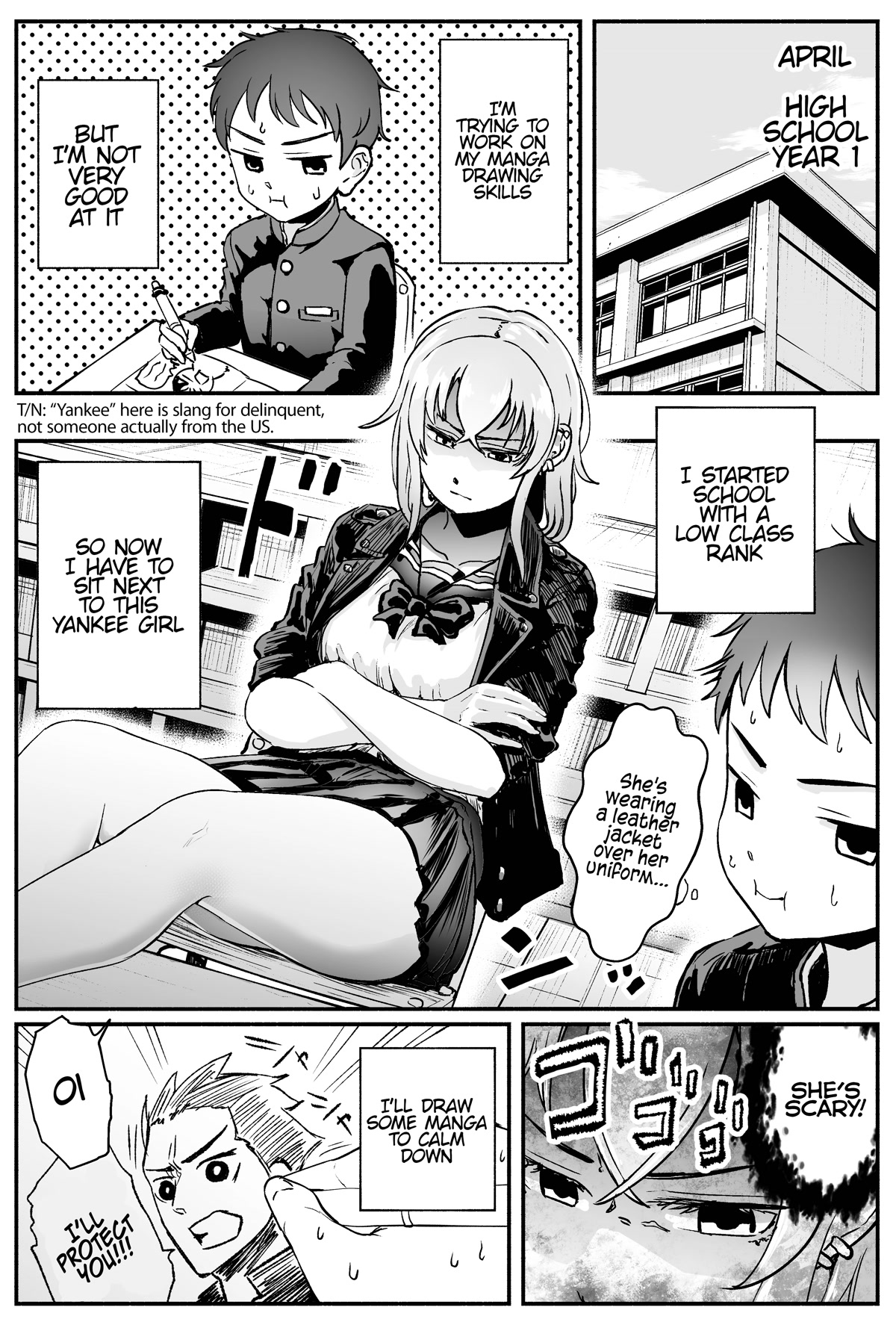 The Many Weaknesses of Ayaka the Yankee JK Chapter 1 page 1 - Chapter 1