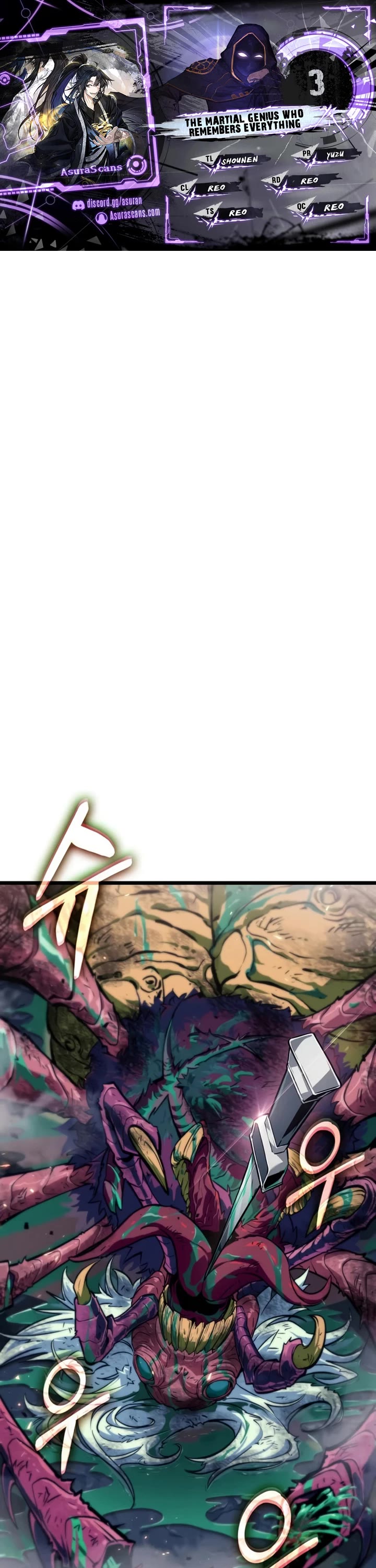 The Martial Genius Who Remembers Everything Chapter 3 page 1 - Chapter 3