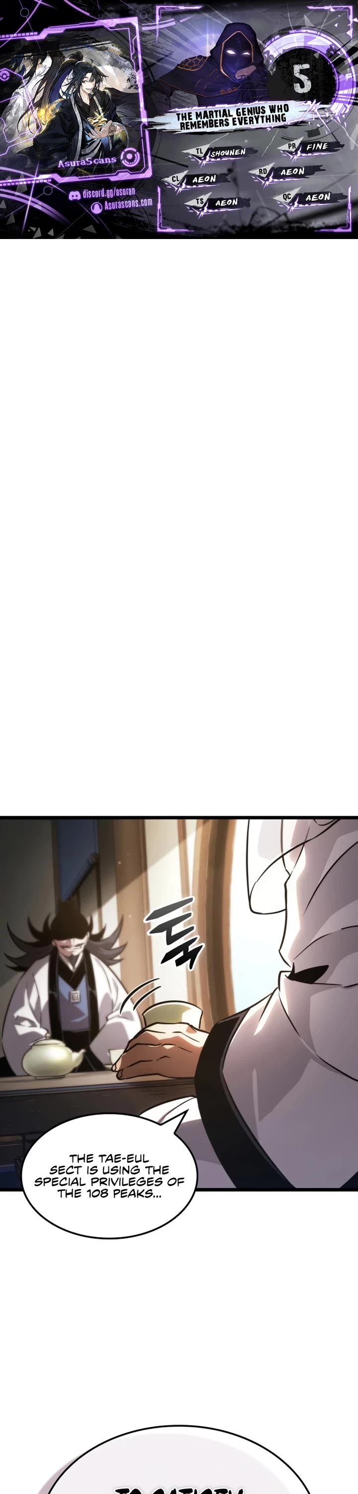 The Martial Genius Who Remembers Everything Chapter 5 page 1 - Chapter 5