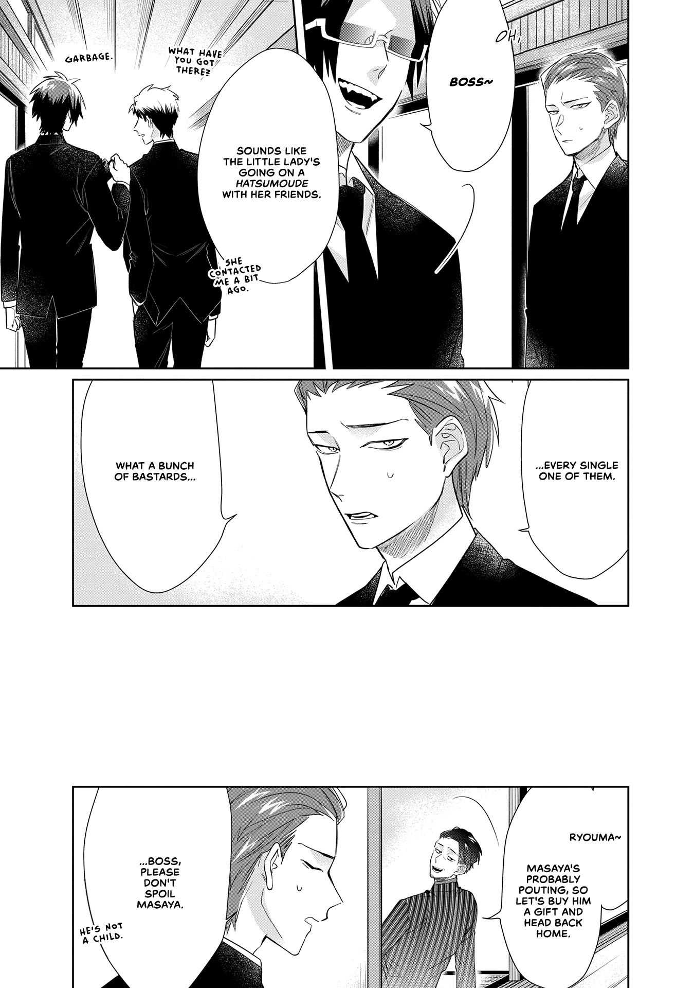 The Mob Boss’s Daughter and Her Caretaker Chapter 40 page 17 - Chapter 40: The Gathering of the Takamatsu Family