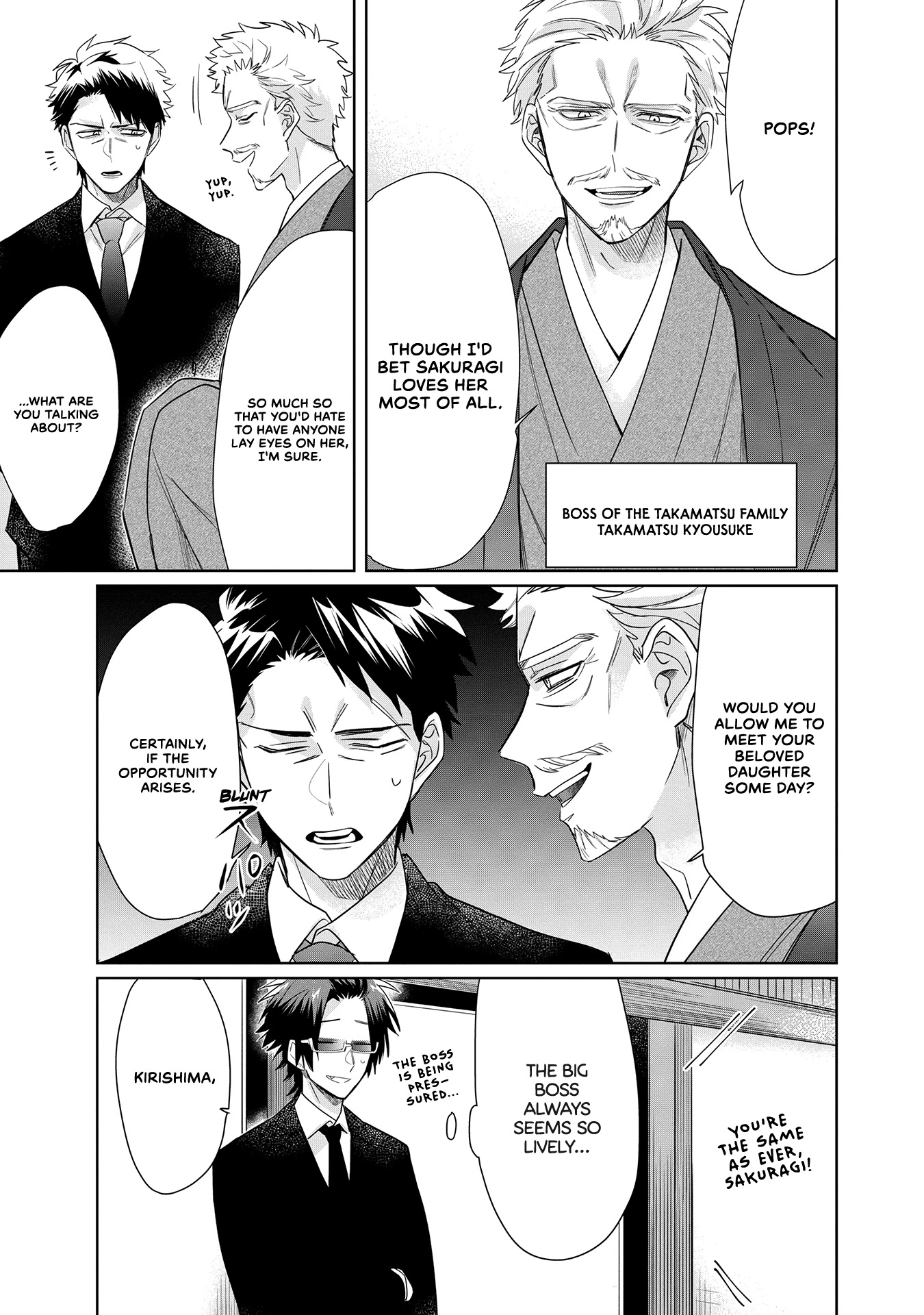The Mob Boss’s Daughter and Her Caretaker Chapter 40 page 9 - Chapter 40: The Gathering of the Takamatsu Family