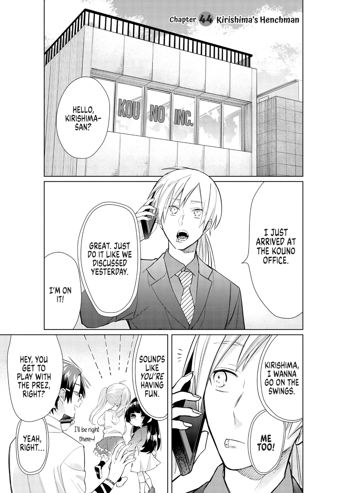 The Mob Boss’s Daughter and Her Caretaker Chapter 44 page 1 - Chapter 44: Kirishima's Henchman