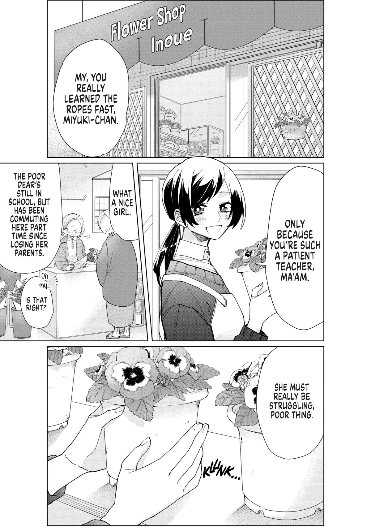 The Mob Boss’s Daughter and Her Caretaker Chapter 47.5 page 3 - Chapter 47.5: Extra: Flowers and Blossoms