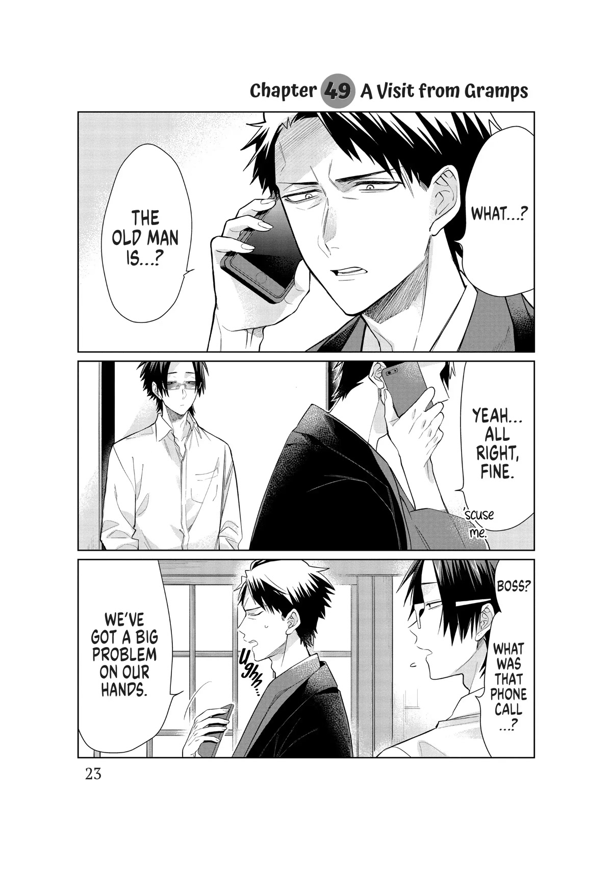 The Mob Boss’s Daughter and Her Caretaker Chapter 49 page 1 - Chapter 49: A Visit from Gramps