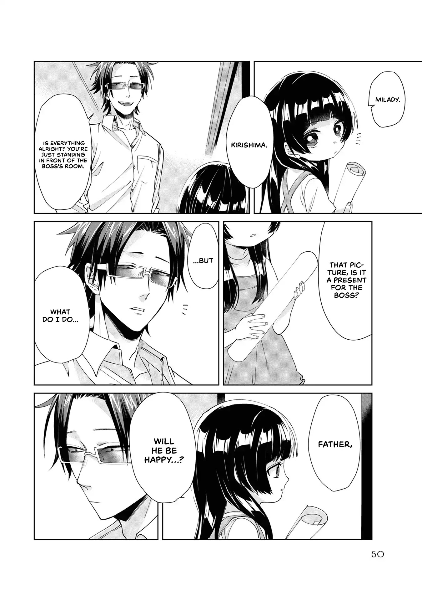 The Mob Boss’s Daughter and Her Caretaker Chapter 5 page 4 - Chapter 5: Will he be happy?