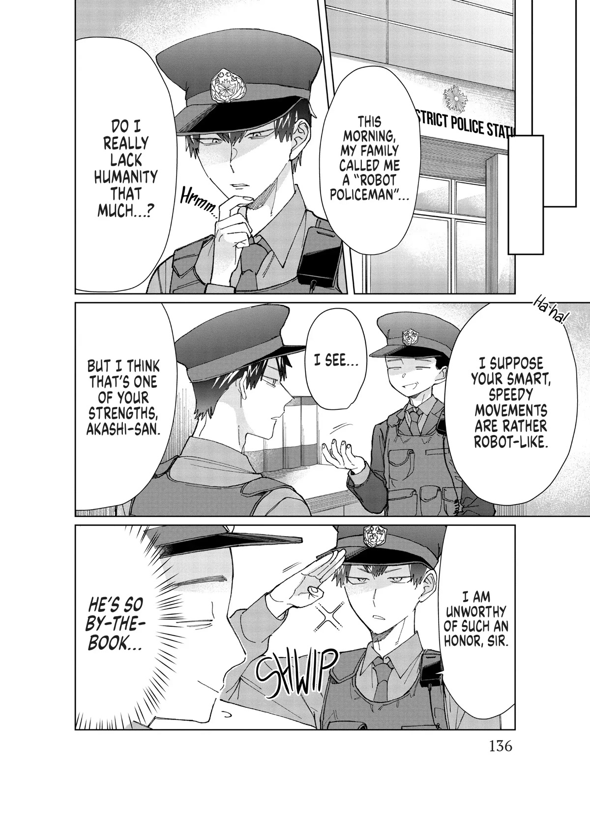 The Mob Boss’s Daughter and Her Caretaker Chapter 55.6 page 4 - Chapter 55.6: Extra 2: Kaede's Dad is a Robot Policeman