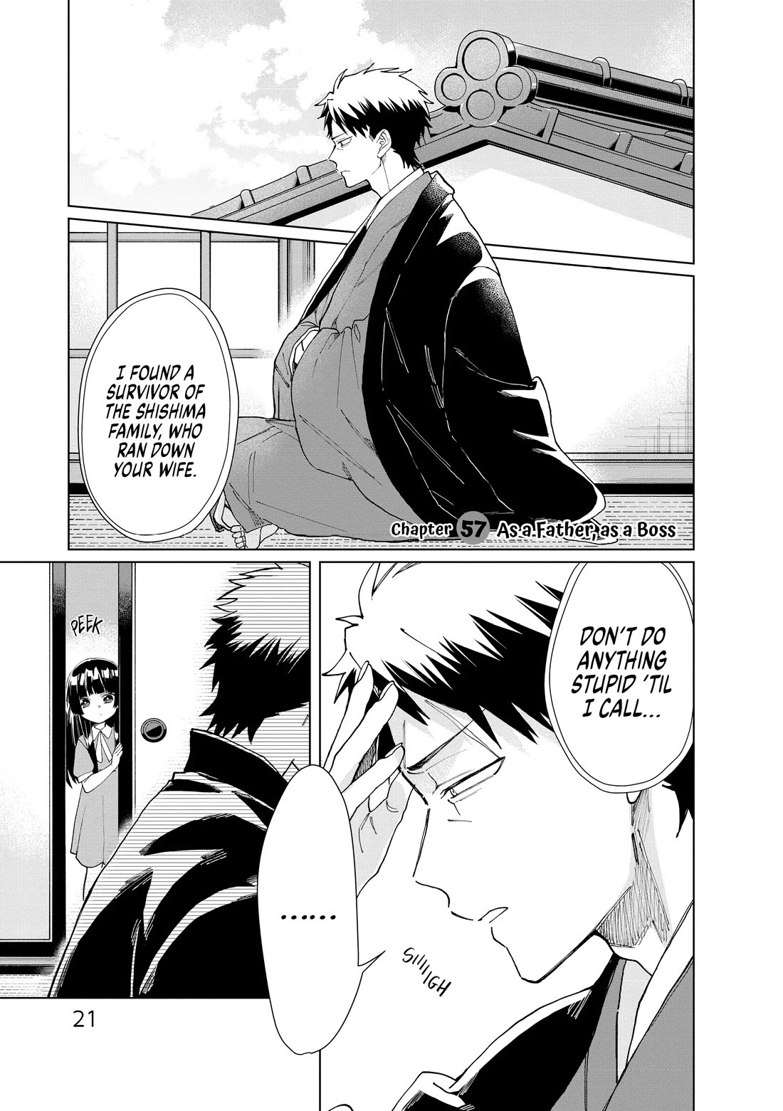 The Mob Boss’s Daughter and Her Caretaker Chapter 57 page 1 - Chapter 57: As a Father, as a Boss