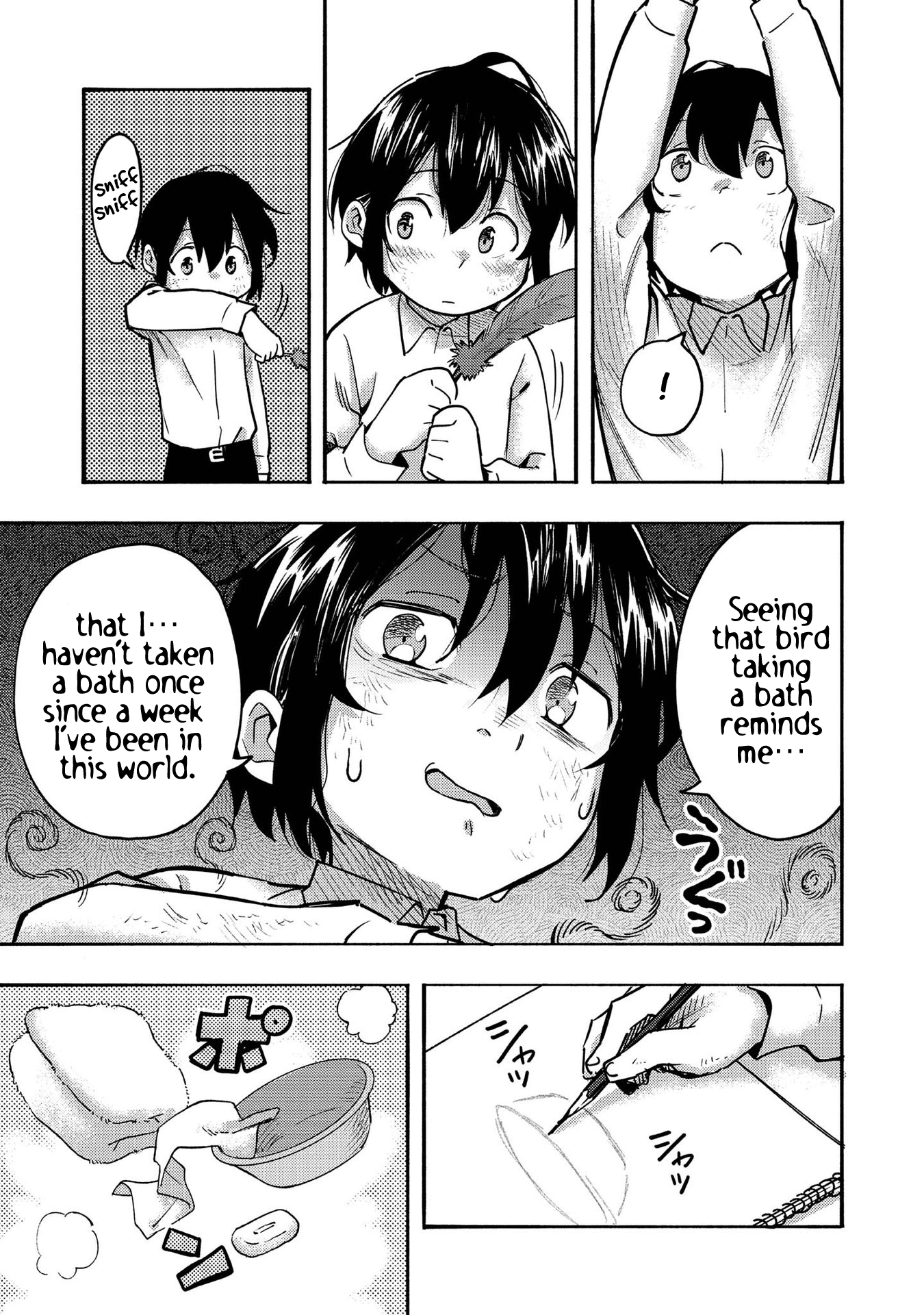 The Mochi I Drew Is Tasty Today Too Chapter 3 page 7 - Chapter 3: Hugging the Sky Blue
