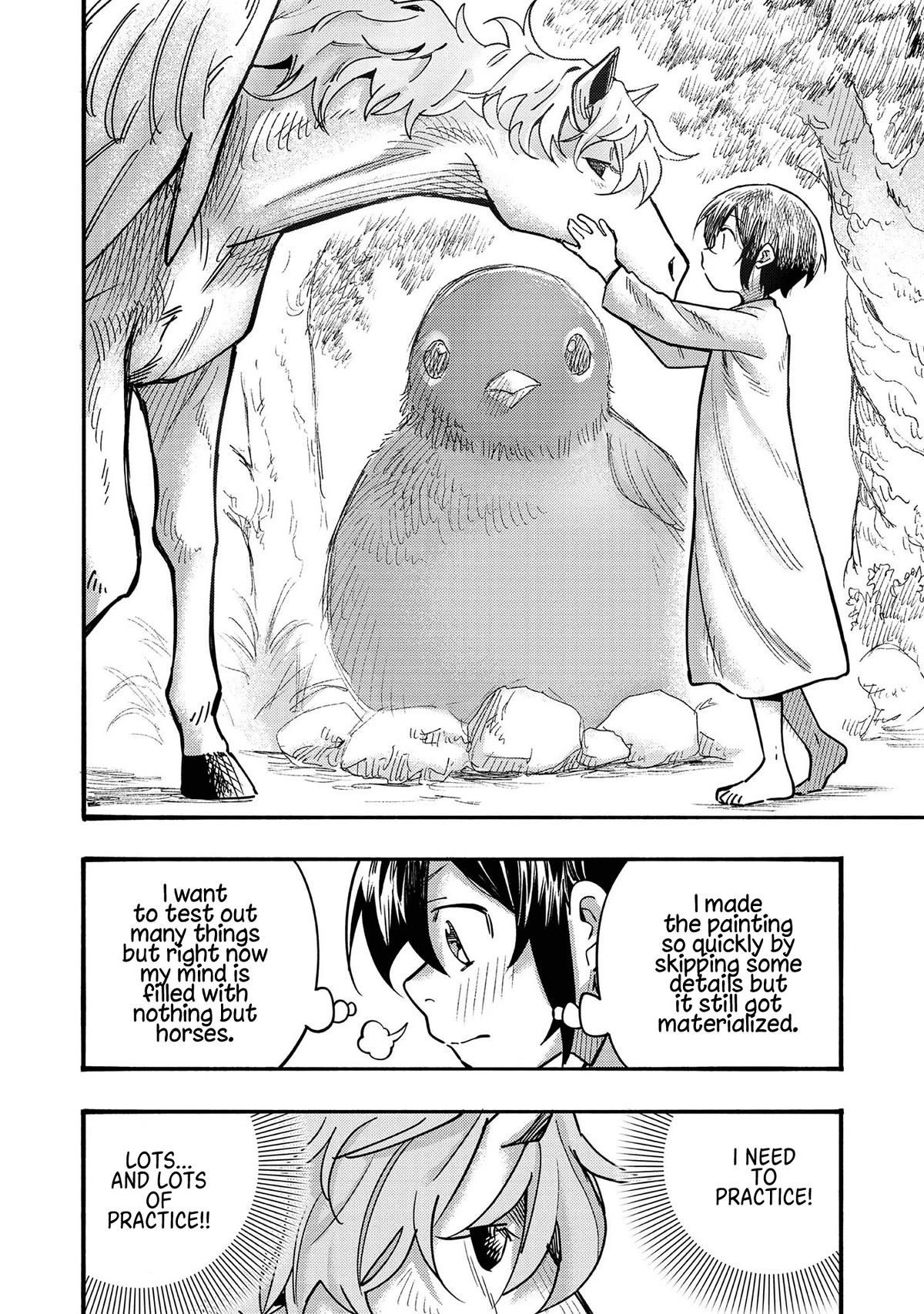 The Mochi I Drew Is Tasty Today Too Chapter 4 page 24 - Chapter 4: Strange Horses Visited My Home