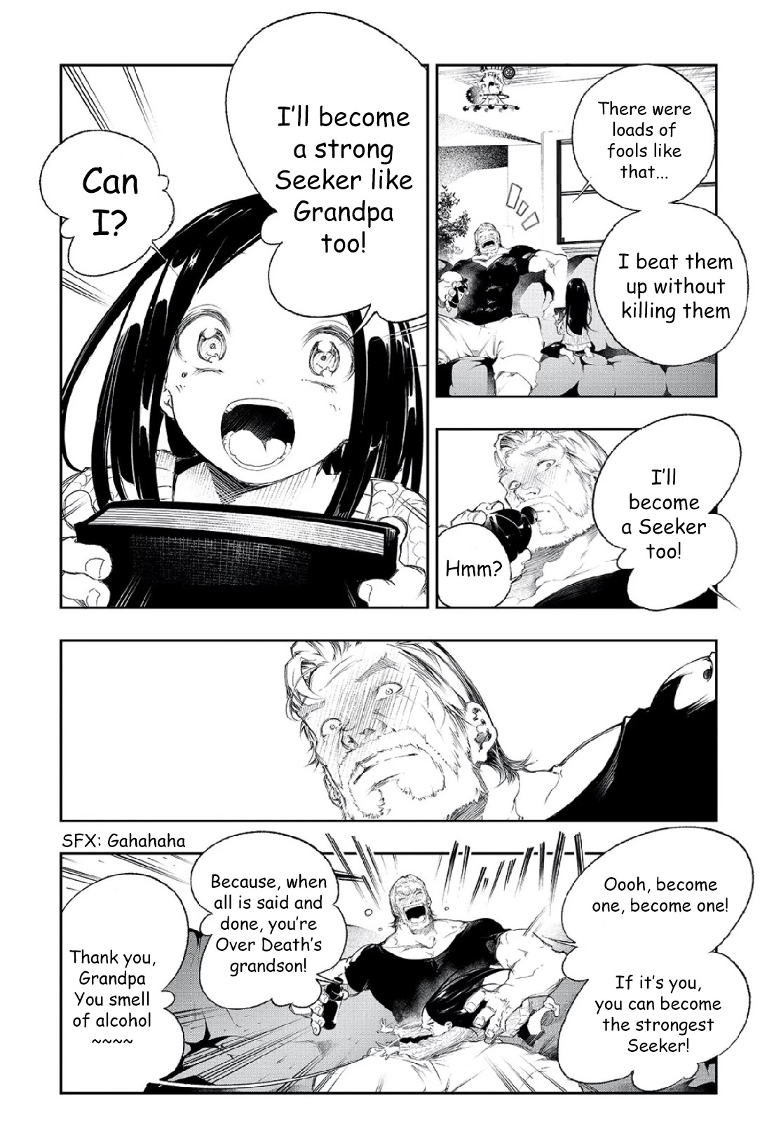 The Most Notorious "Talker" Runs the World's Greatest Clan Chapter 1 page 11 - Chapter 1: The Esteemed Grandfather and the Reason the Weakest Aims to be the Strongest