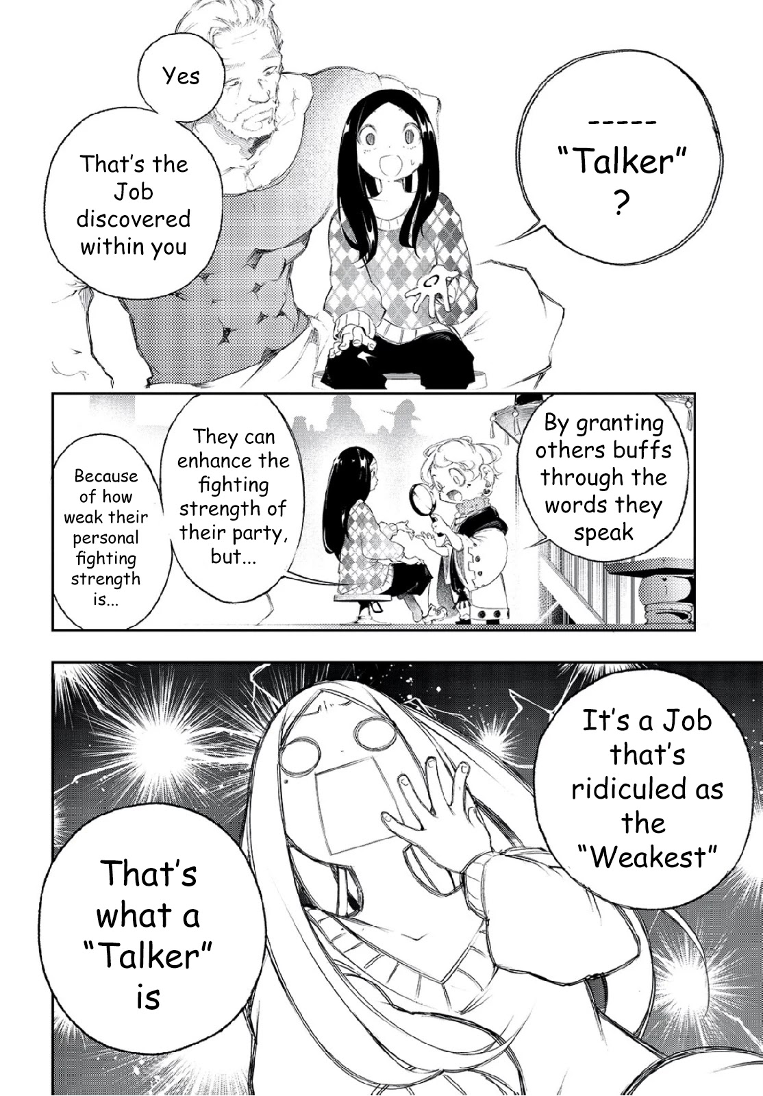 The Most Notorious "Talker" Runs the World's Greatest Clan Chapter 1 page 13 - Chapter 1: The Esteemed Grandfather and the Reason the Weakest Aims to be the Strongest
