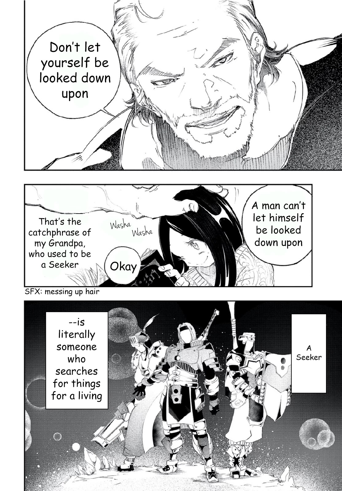 The Most Notorious "Talker" Runs the World's Greatest Clan Chapter 1 page 5 - Chapter 1: The Esteemed Grandfather and the Reason the Weakest Aims to be the Strongest