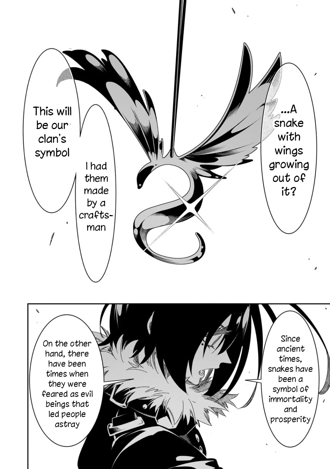 The Most Notorious "Talker" Runs the World's Greatest Clan Chapter 40 page 32 - Chapter 40: That Snake has Grown Wings