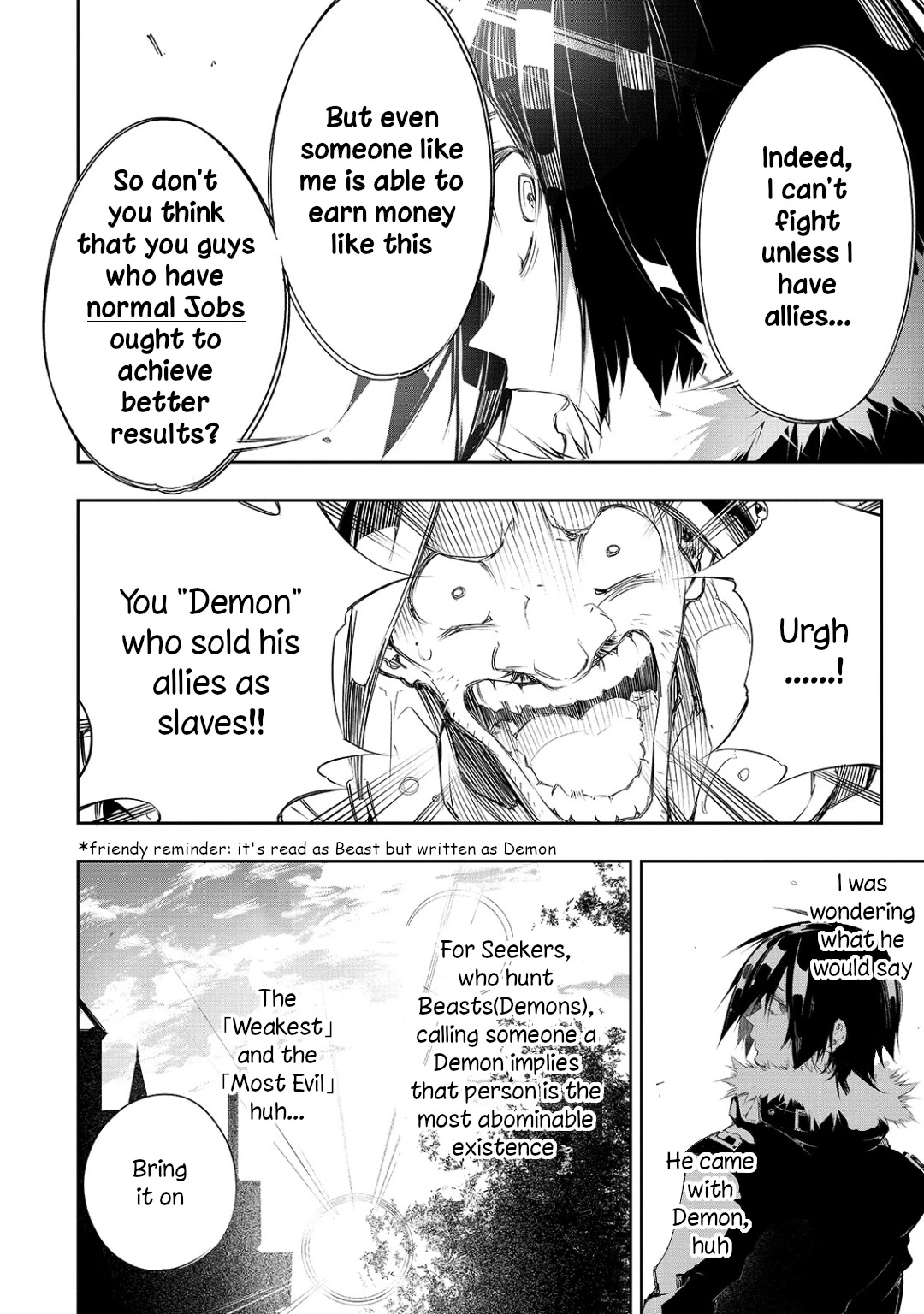 The Most Notorious "Talker" Runs the World's Greatest Clan Chapter 7 page 22 - Chapter 7: The Weakest and the Most Evil Seeker
