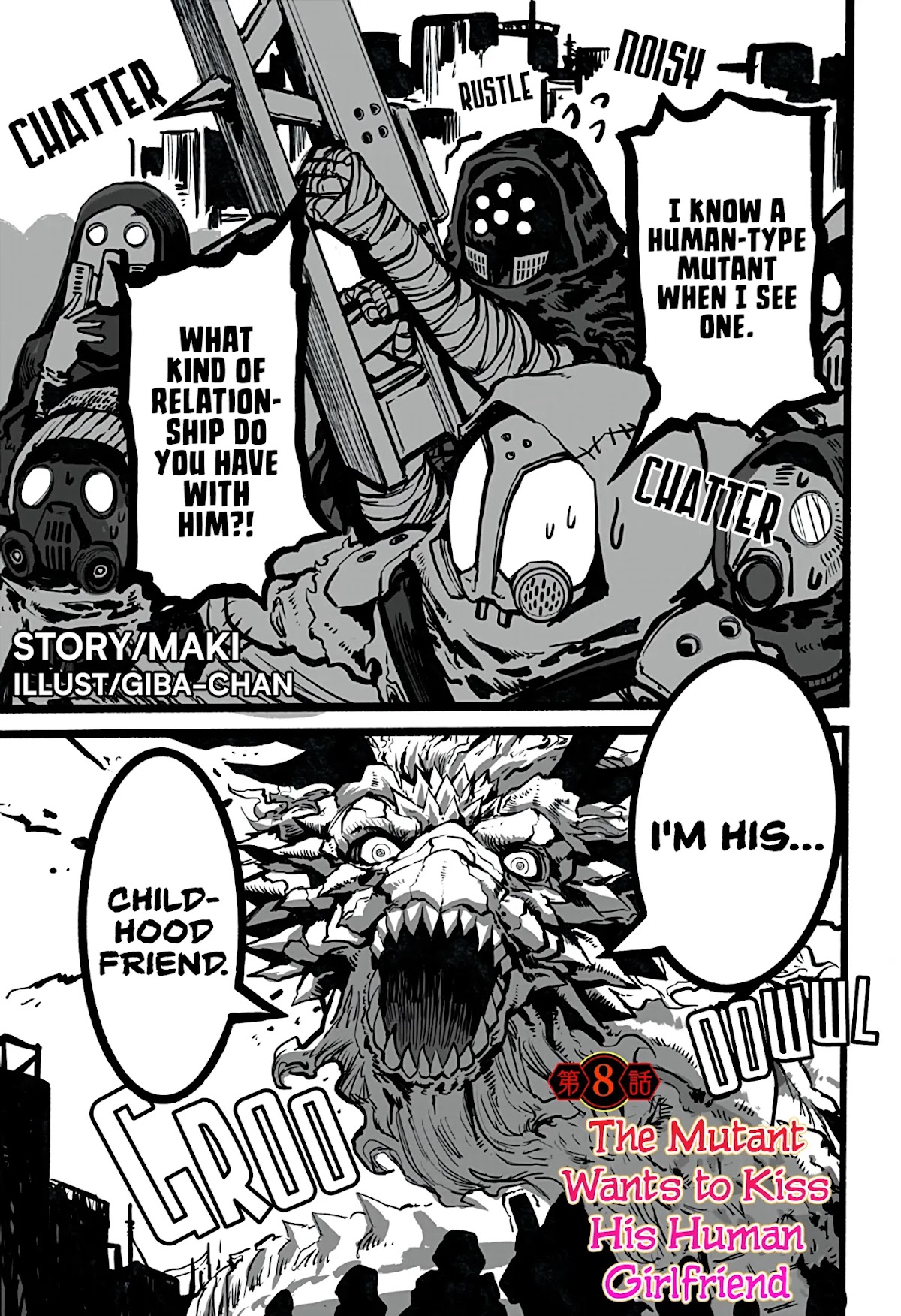 The Mutant Wants to Kiss His Human Girlfriend Chapter 8 page 1 - Chapter 8