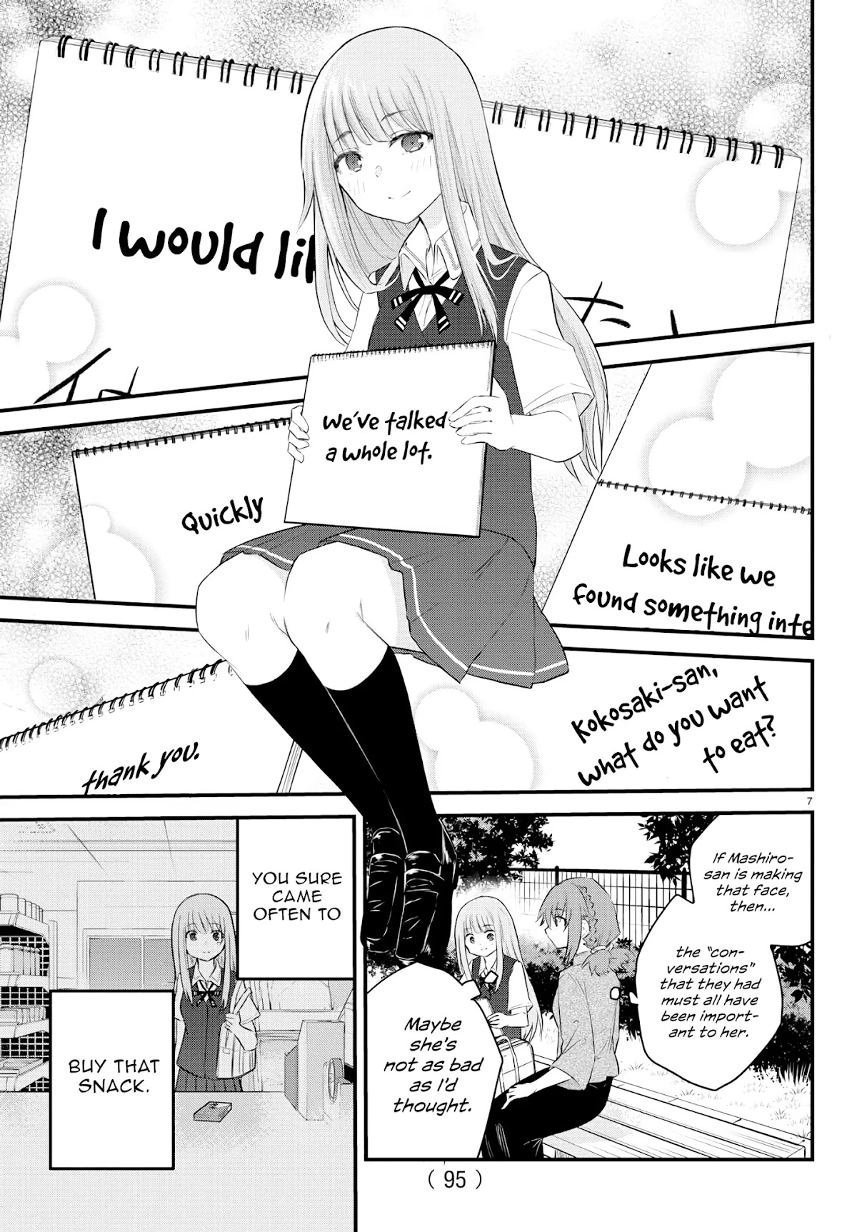The Mute Girl and Her New Friend (Serialization) Chapter 10 page 8 - Chapter 10: Mashiro-chan's Friends