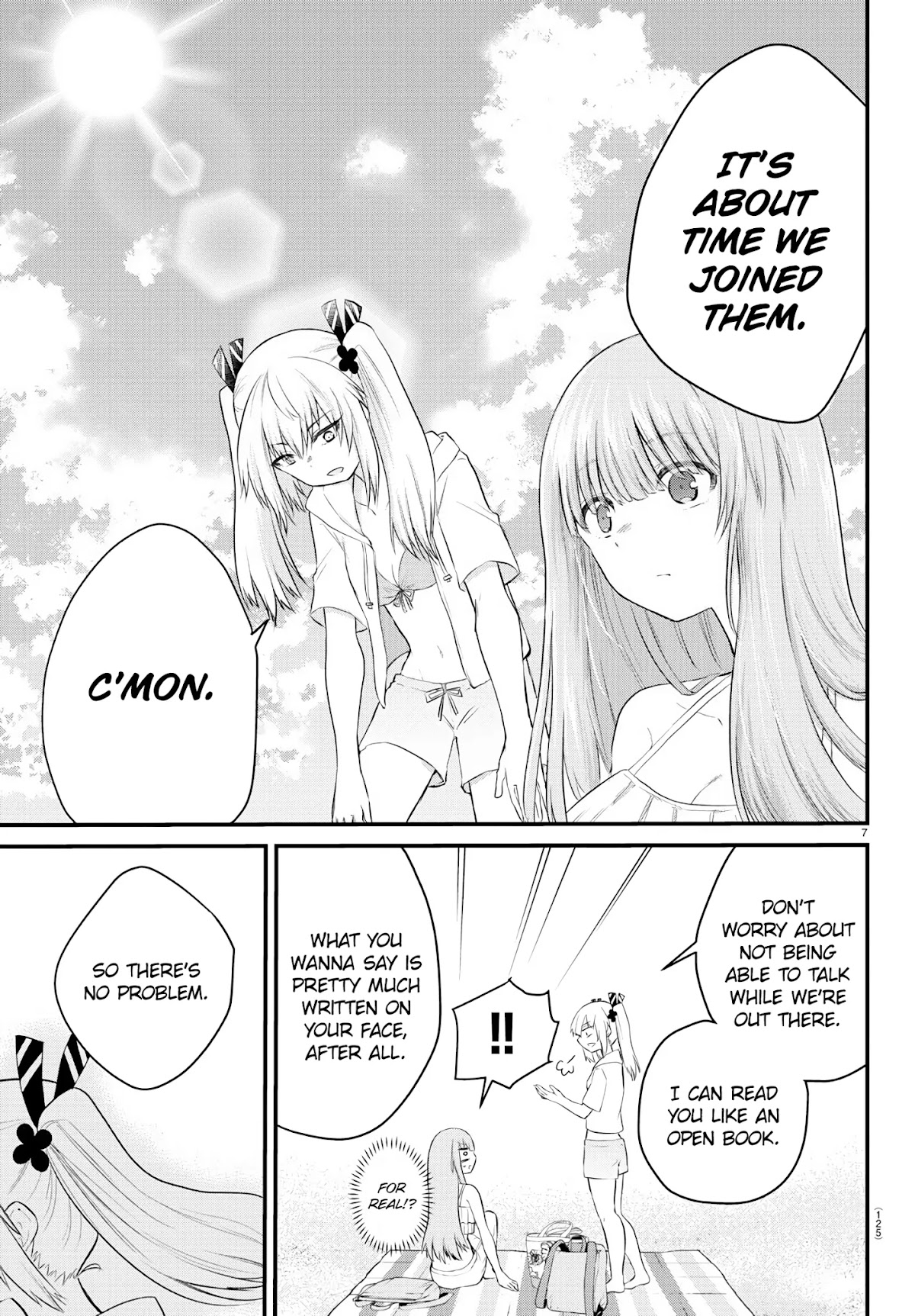 The Mute Girl and Her New Friend (Serialization) Chapter 18 page 7 - Chapter 18: Mashiro and the Sea
