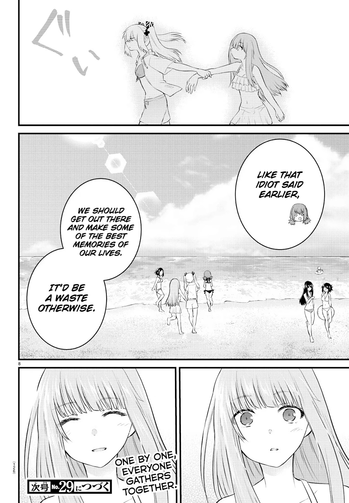 The Mute Girl and Her New Friend (Serialization) Chapter 18 page 8 - Chapter 18: Mashiro and the Sea